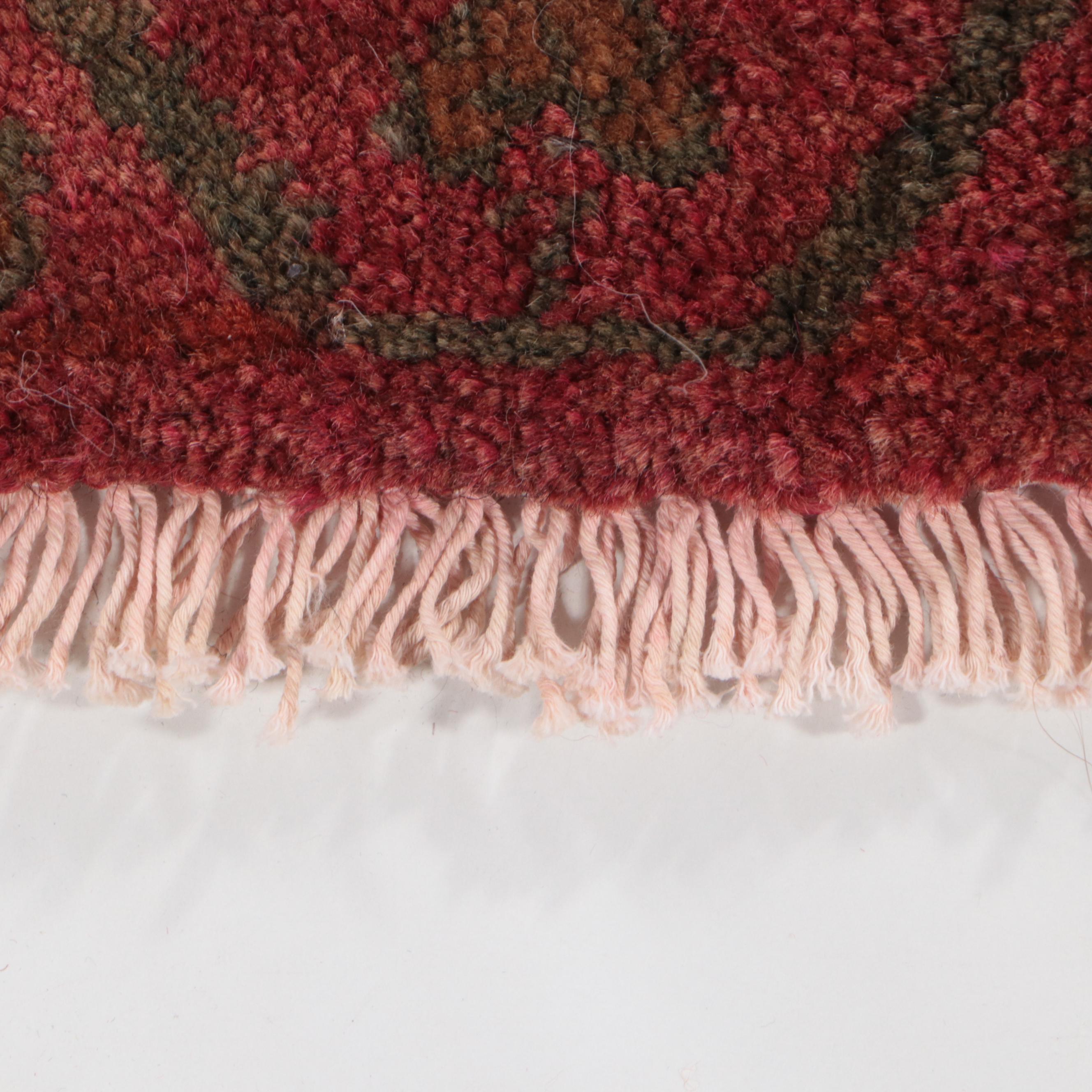 4'2 x 13'4 Hand-Knotted Turkish Konya Long Rug