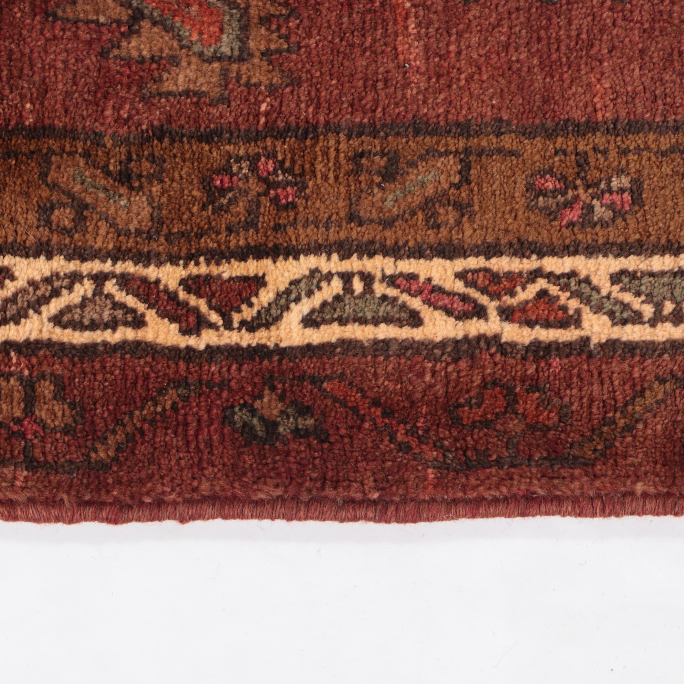 4'2 x 13'4 Hand-Knotted Turkish Konya Long Rug