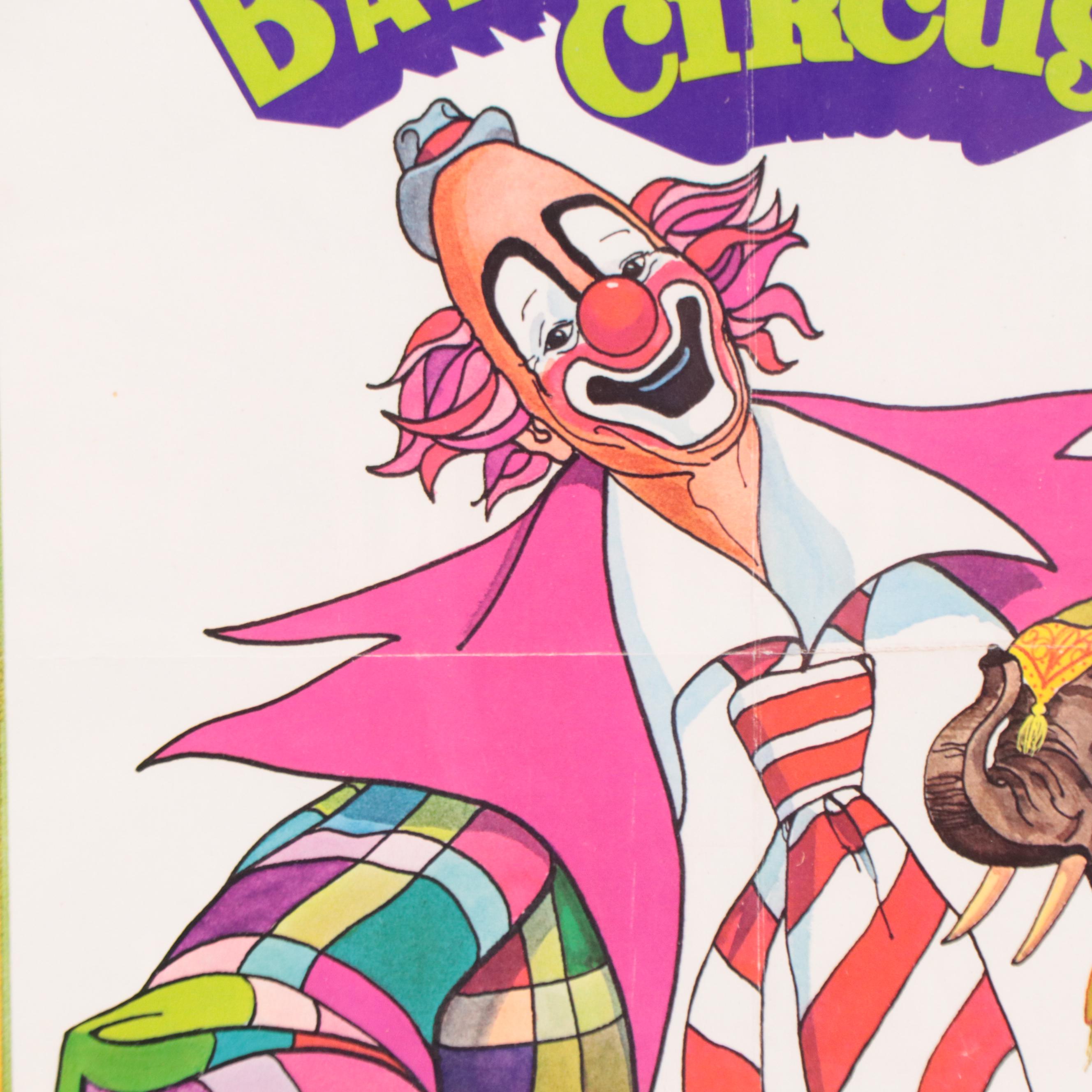 Ringling Bros and Barnum & Bailey Advertising Poster Giclée, Circa 1972