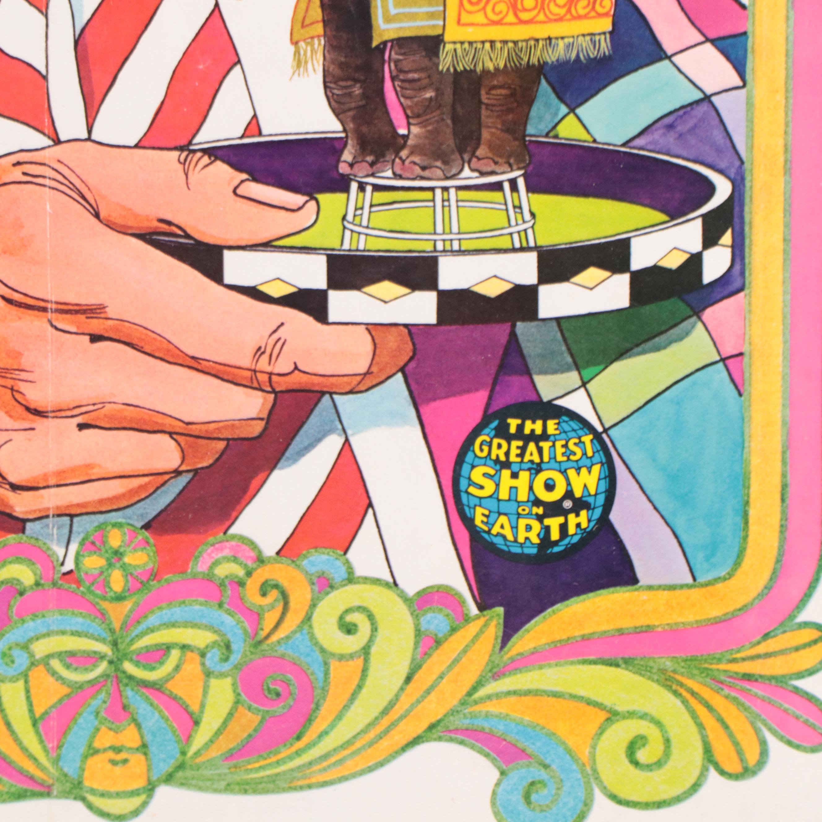 Ringling Bros and Barnum & Bailey Advertising Poster Giclée, Circa 1972