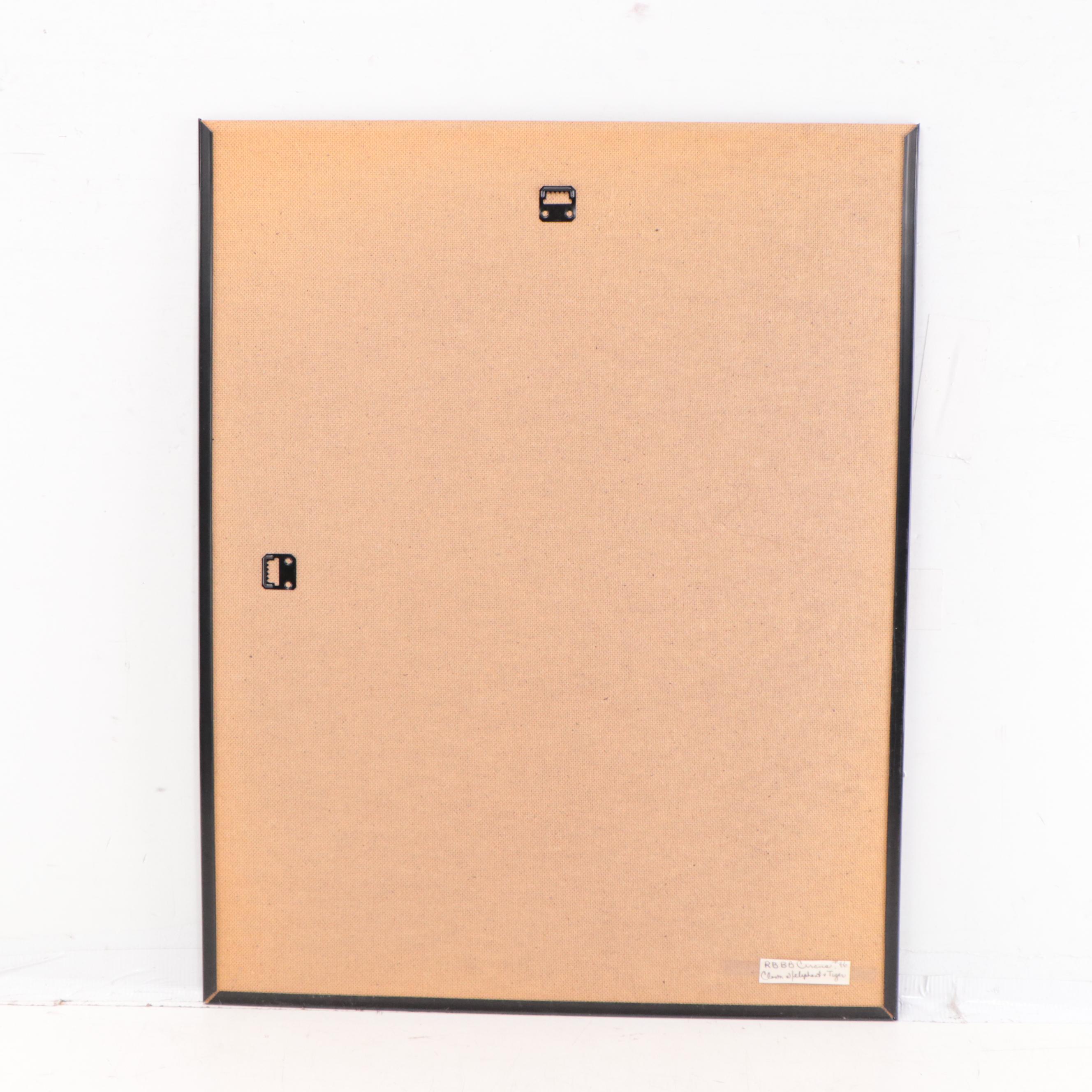 Ringling Bros and Barnum & Bailey Advertising Poster Giclée, Circa 1972