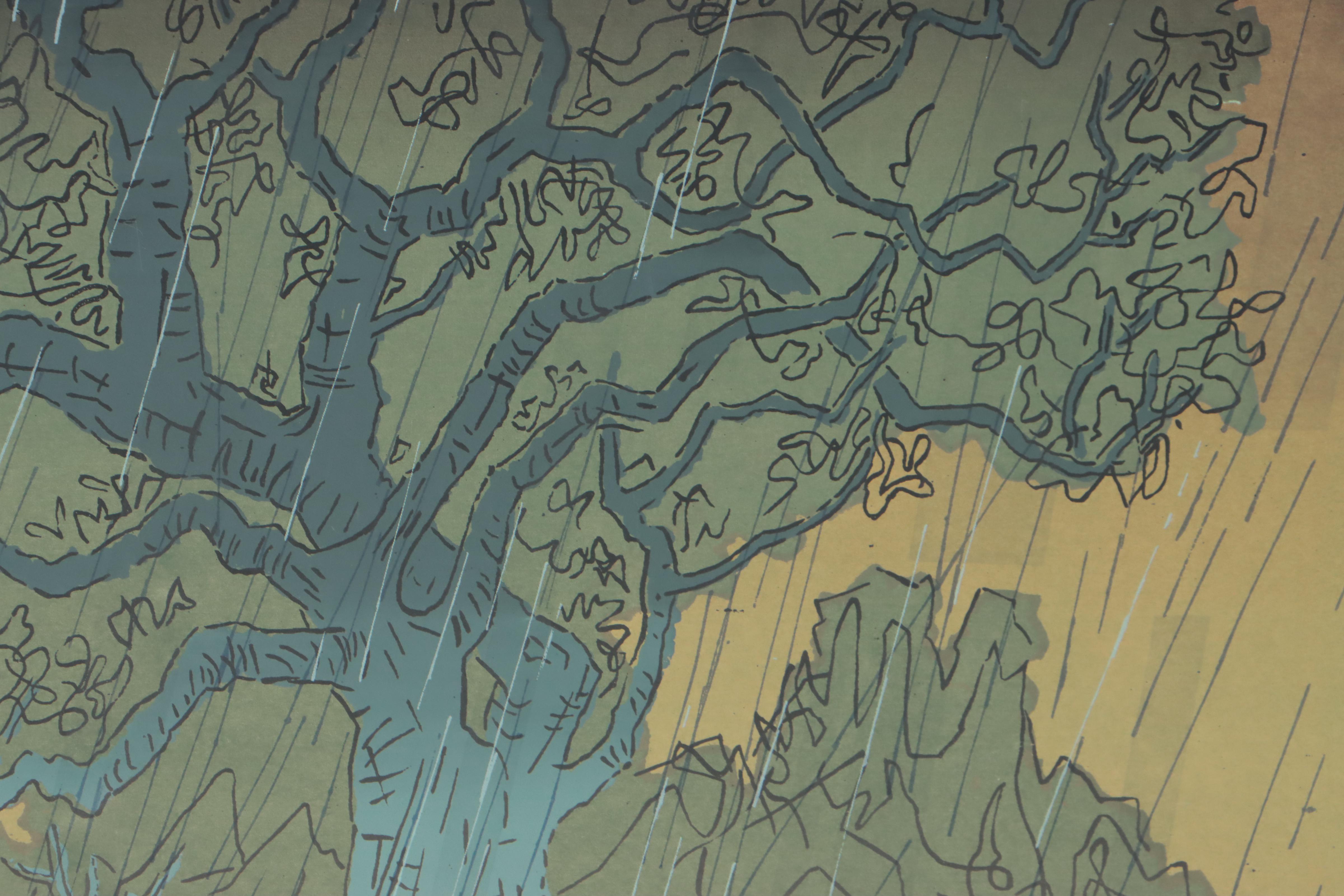 Guy Crittington Maccoy Serigraph "Rain"