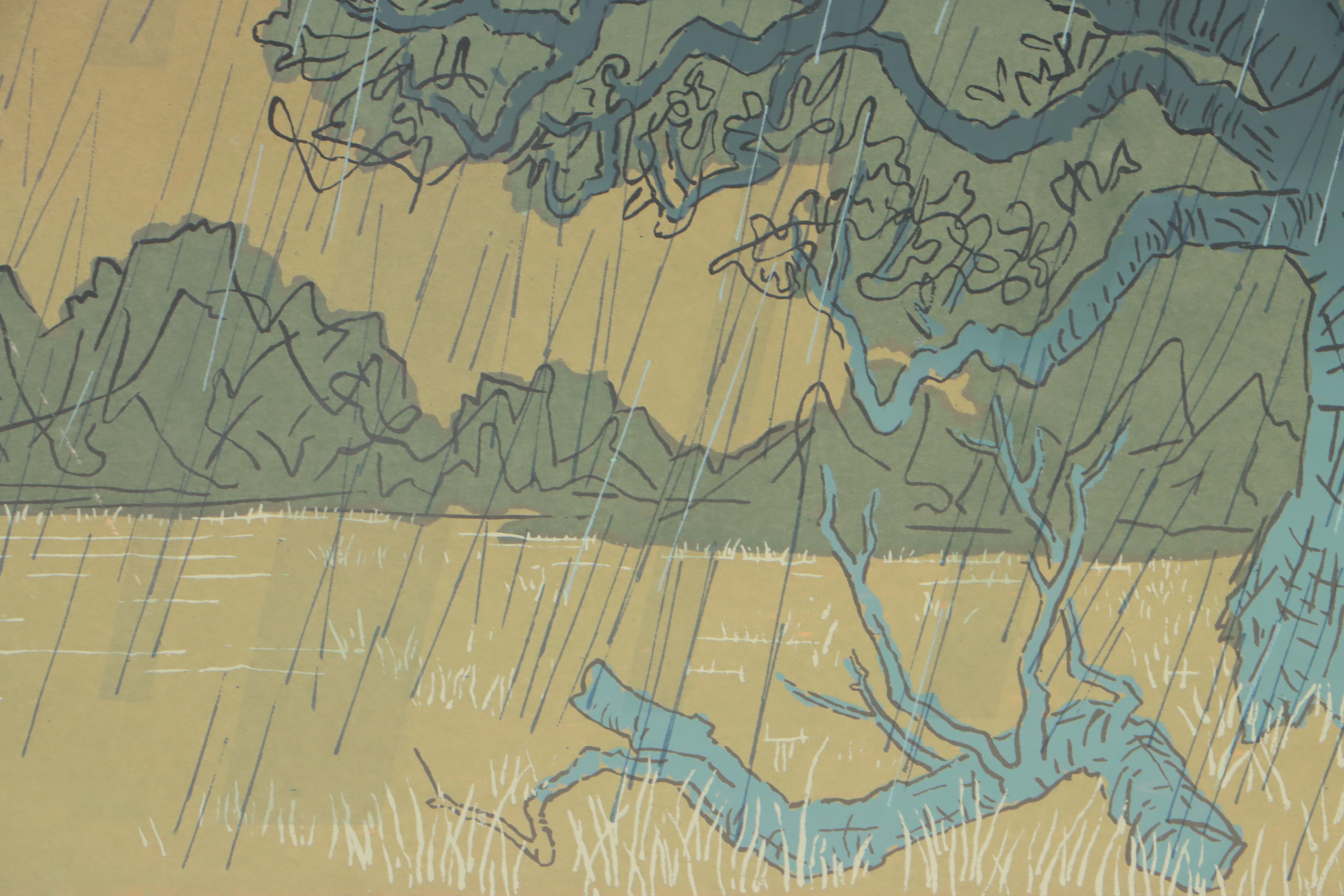 Guy Crittington Maccoy Serigraph "Rain"