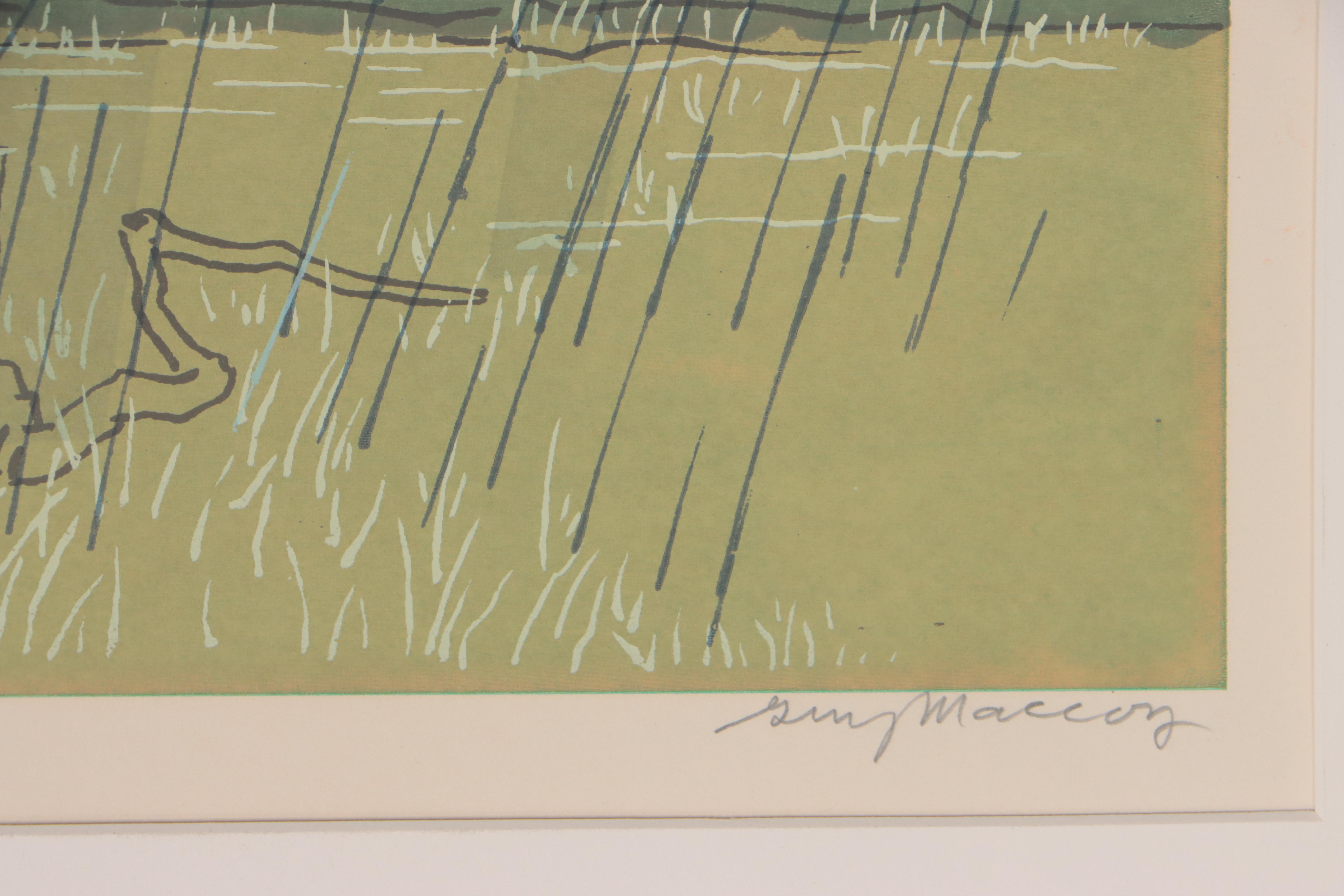 Guy Crittington Maccoy Serigraph "Rain"