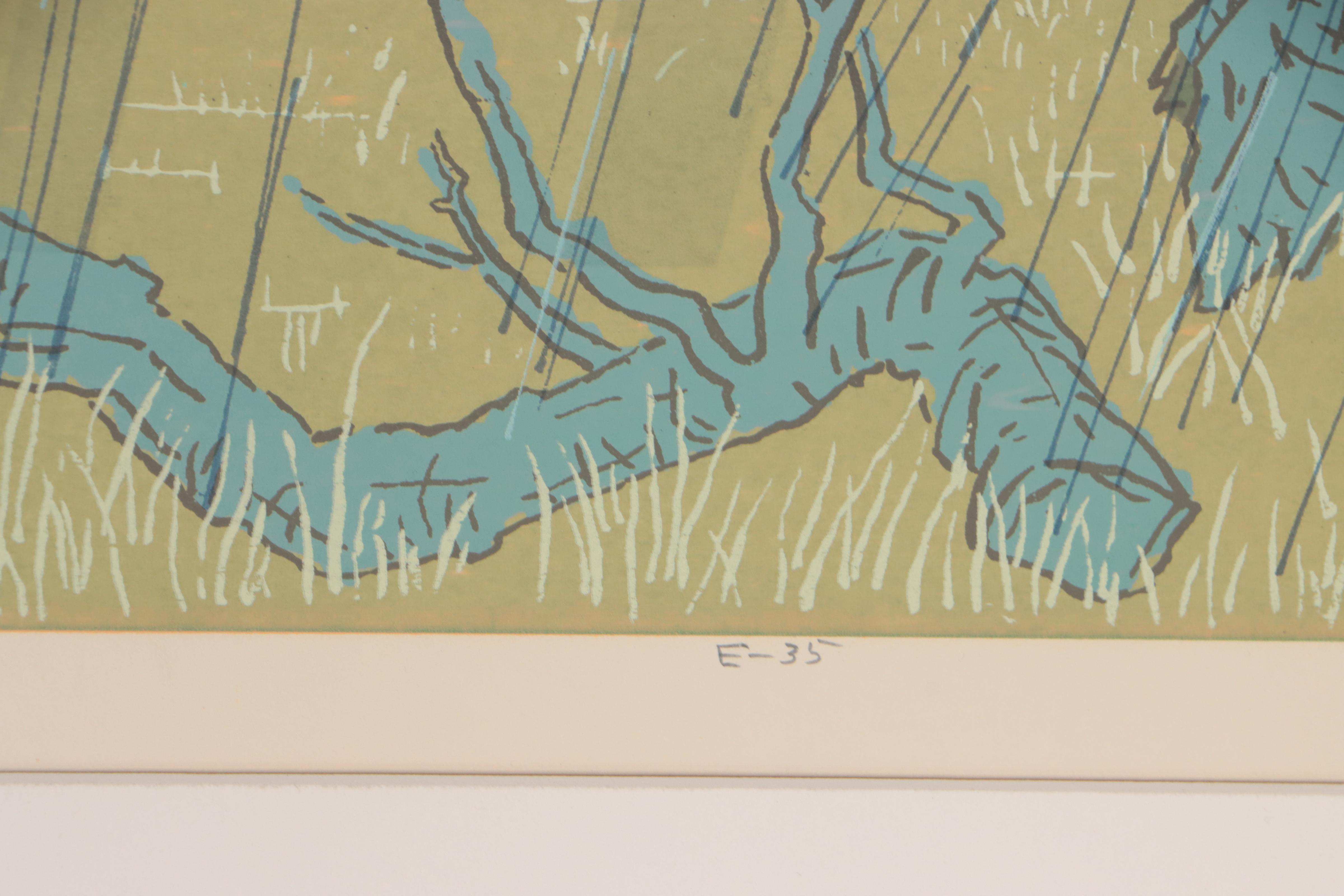 Guy Crittington Maccoy Serigraph "Rain"