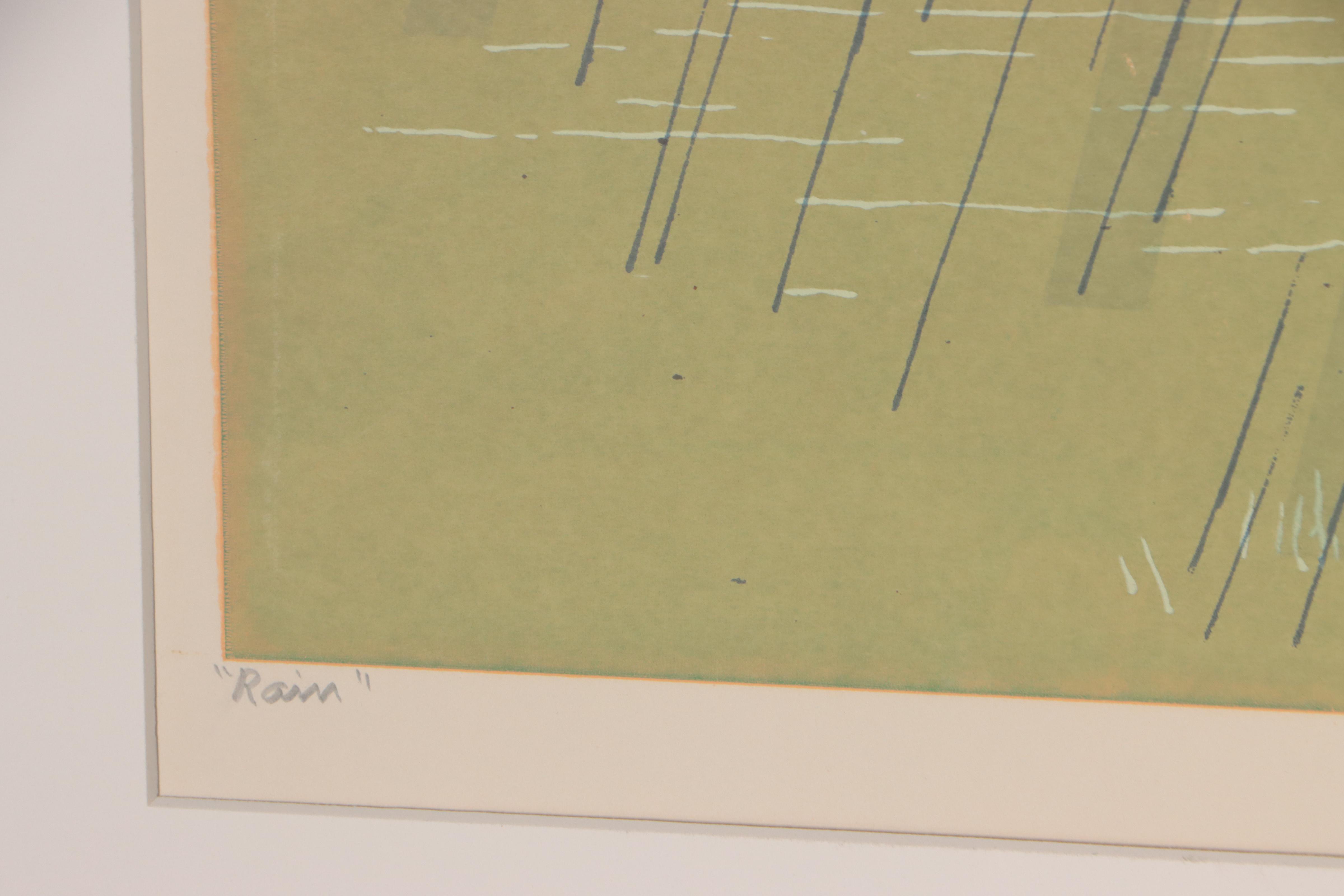 Guy Crittington Maccoy Serigraph "Rain"