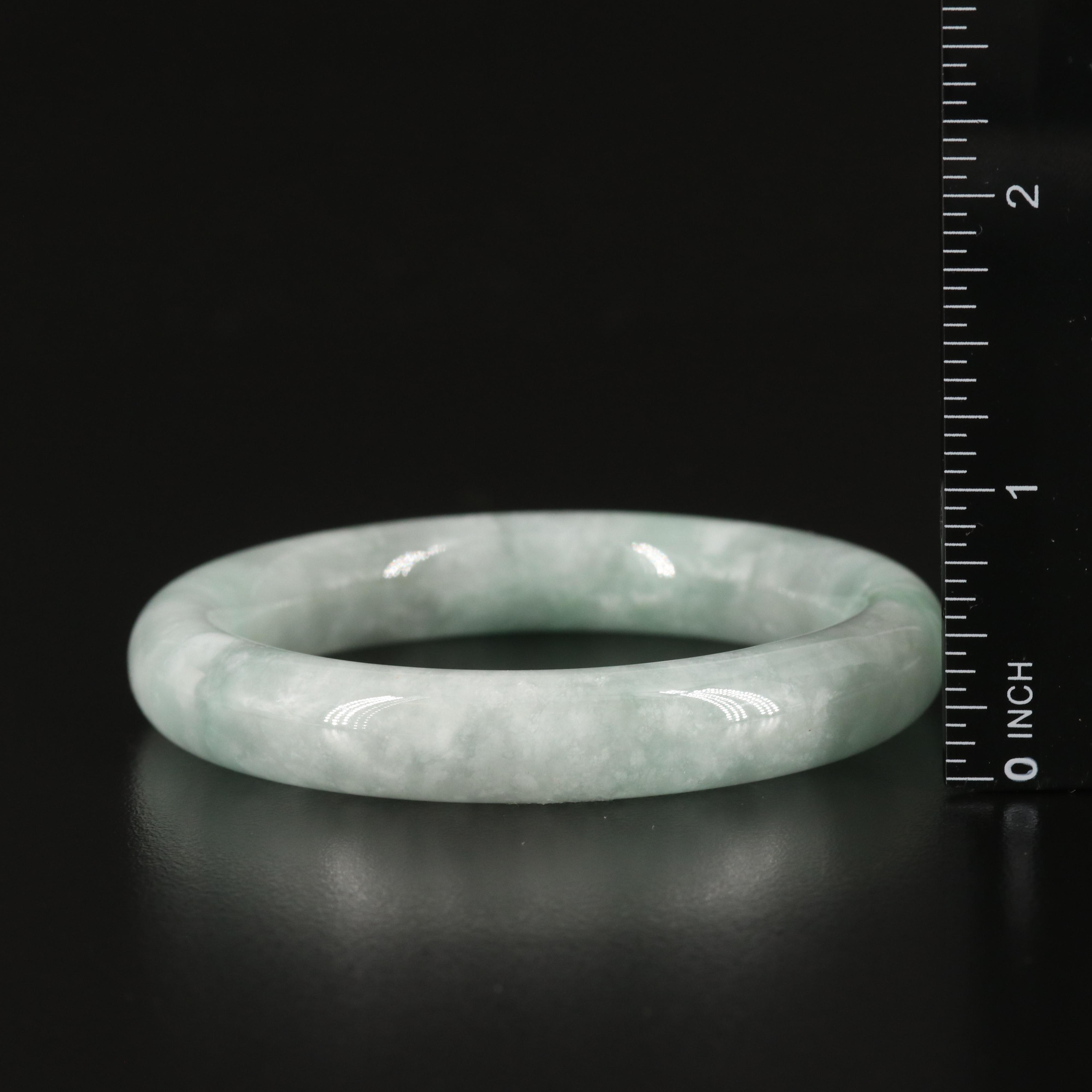 Jadeite Hololith Bangle