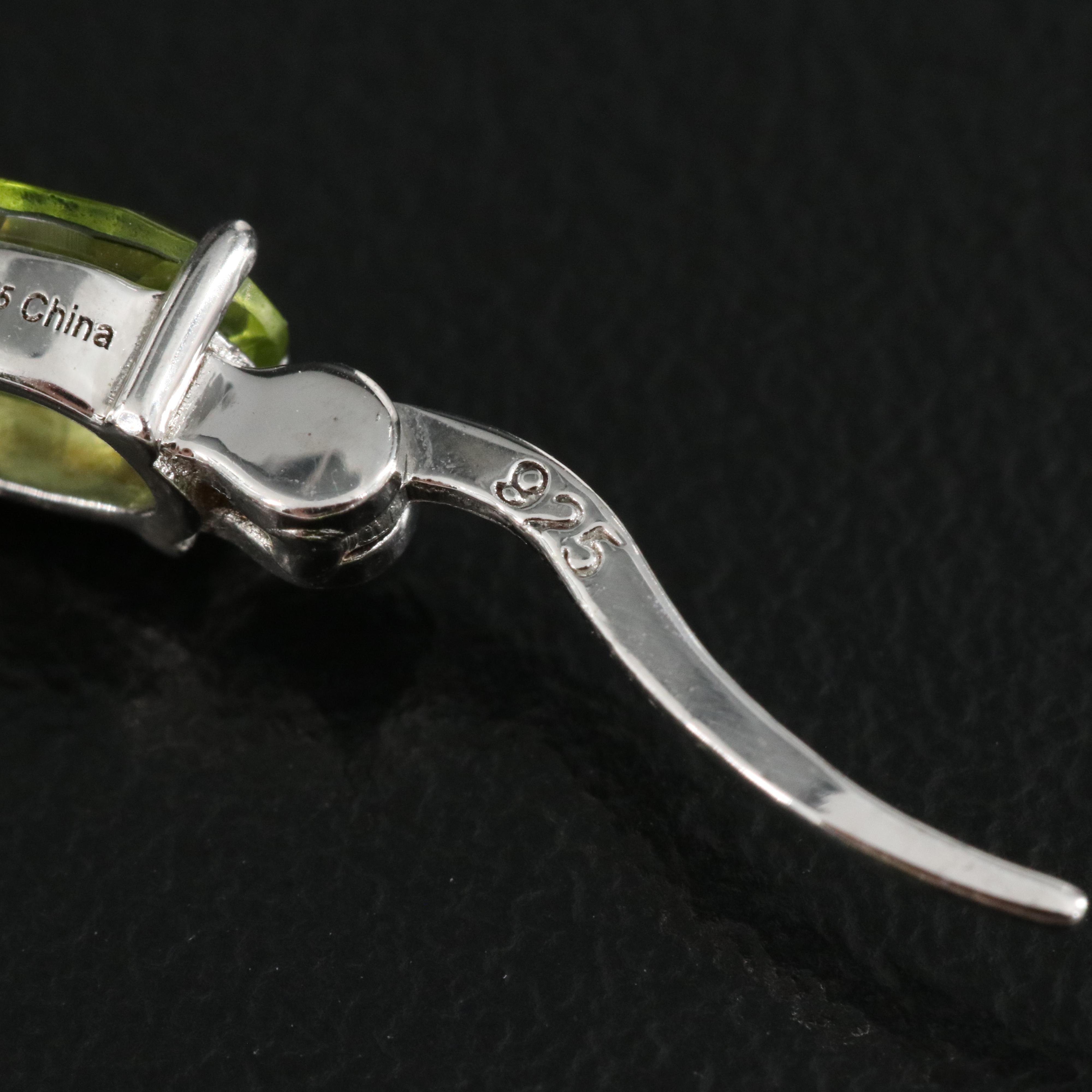 Sterling Peridot, Amethyst and Citrine Inside-Out Earrings