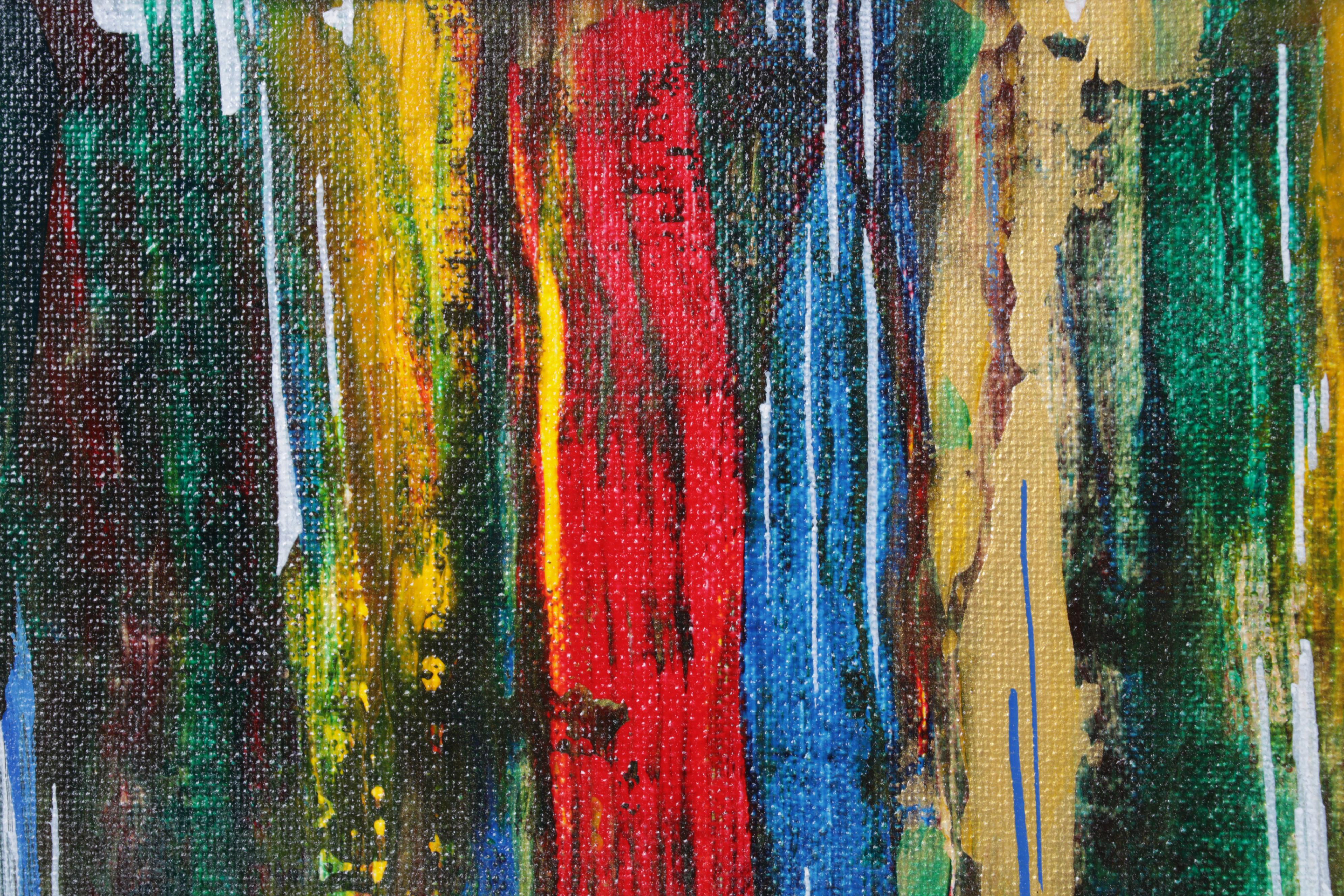 Cheri Clem Abstract Acrylic Painting "Transition," 2022