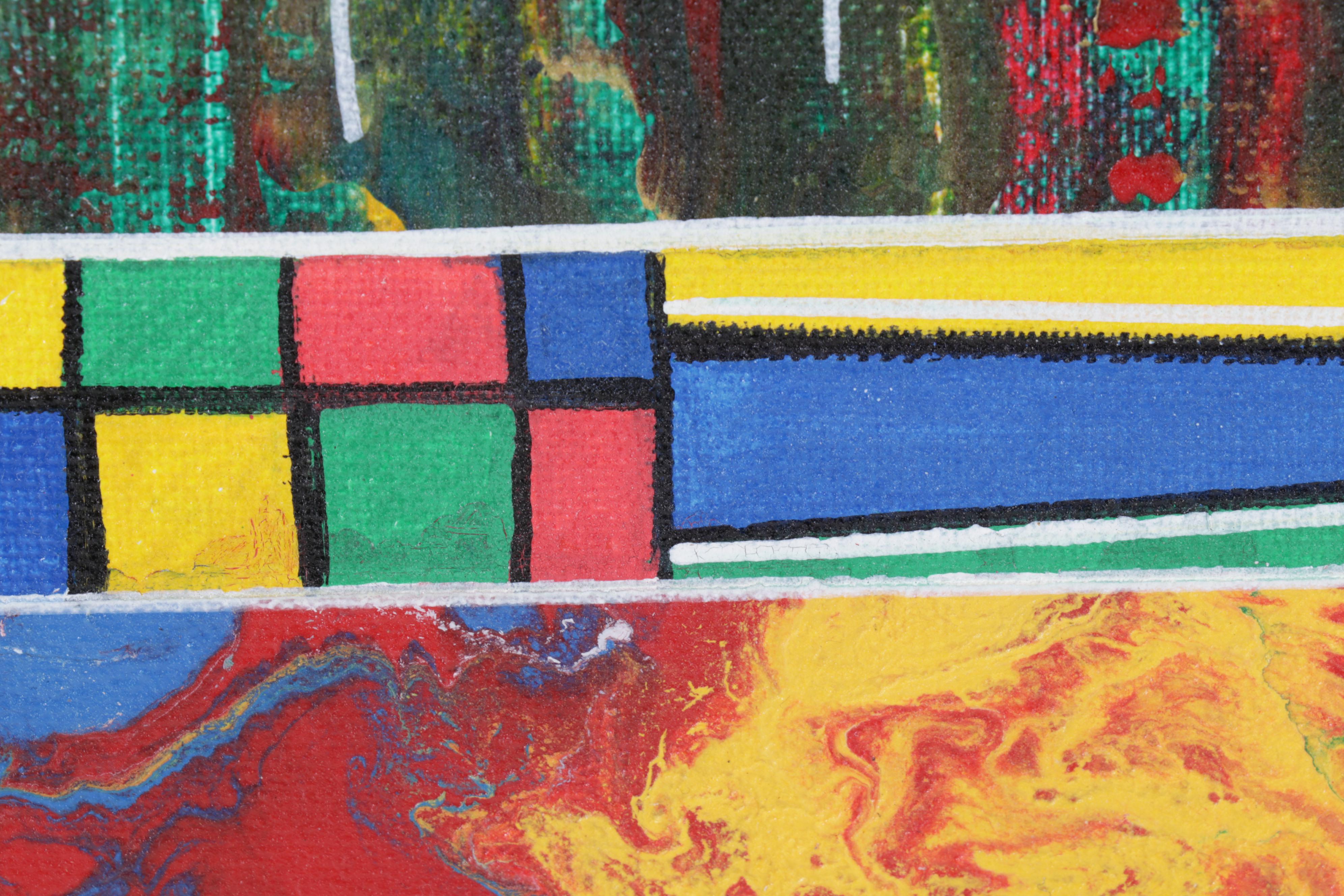 Cheri Clem Abstract Acrylic Painting "Transition," 2022