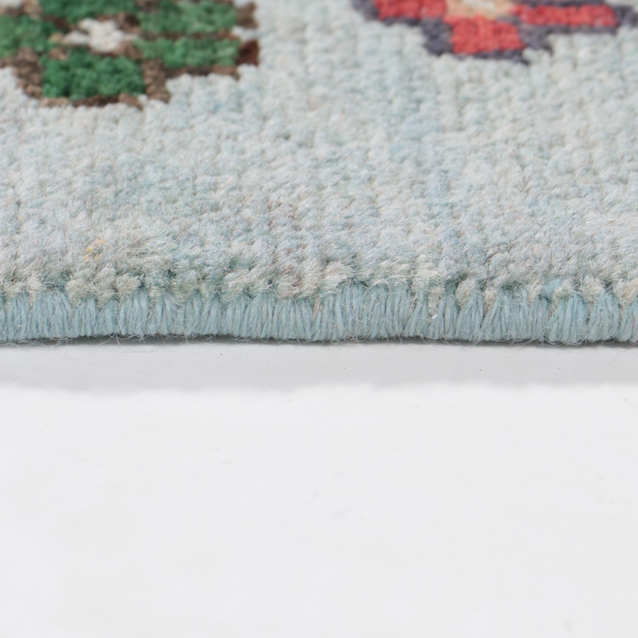 7'11 x 9'9 Hand-Knotted Indo-Persian Gabbeh Area Rug