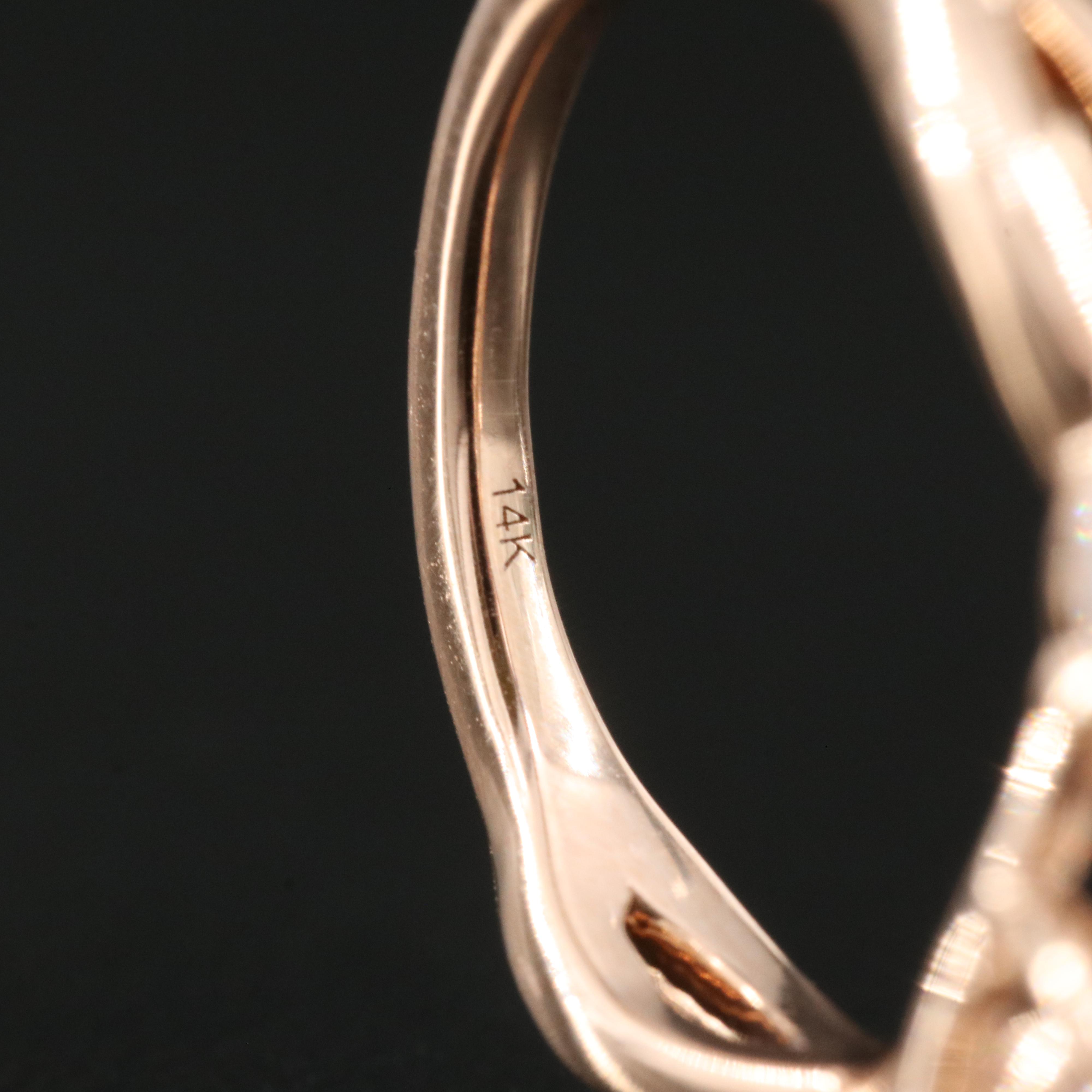 14K Rose Gold 1.96 CTW Lab Grown Diamond Ring with IGI Report