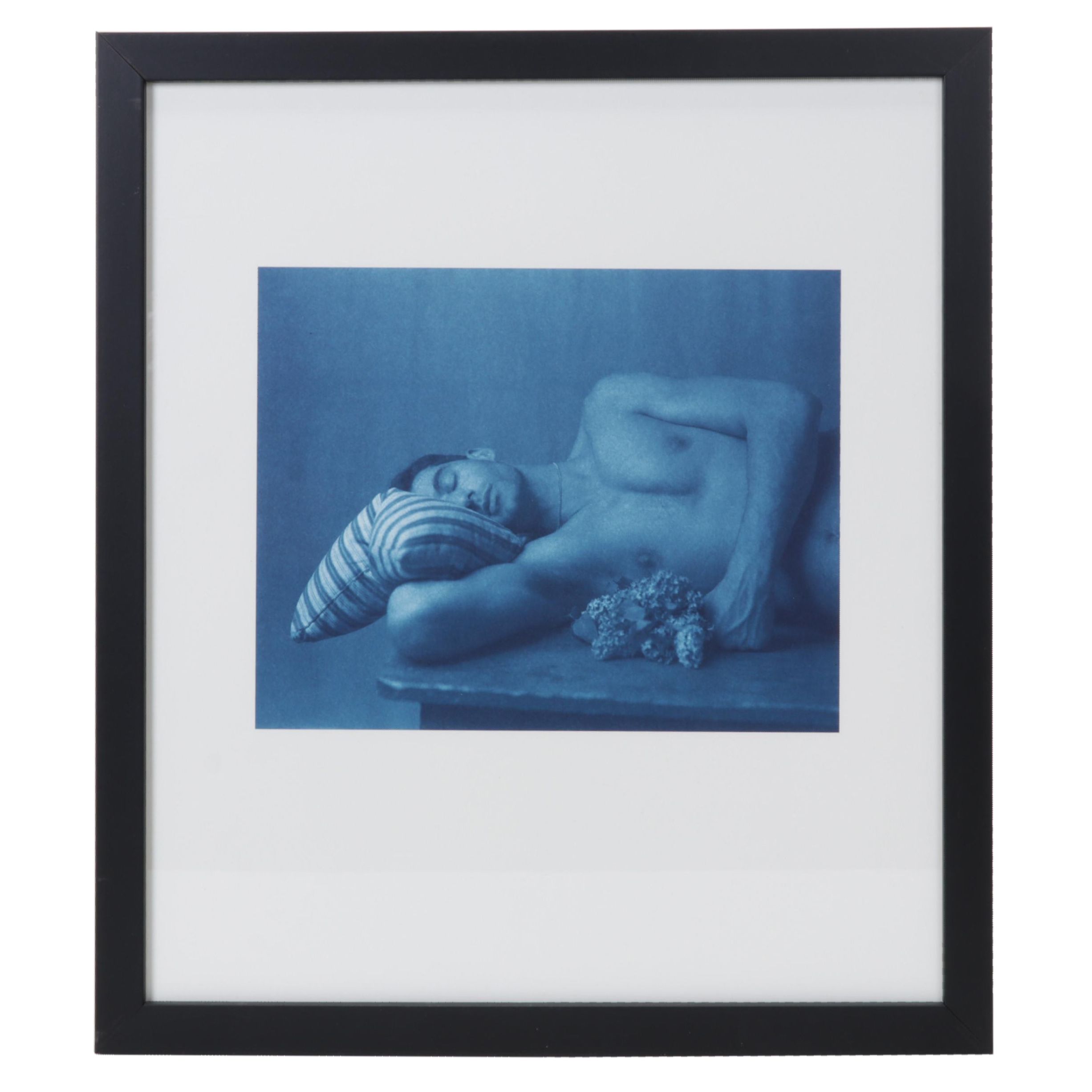 John Dugdale Photogravure "Self-Portrait With Lilacs for Walt Whitman," 2002