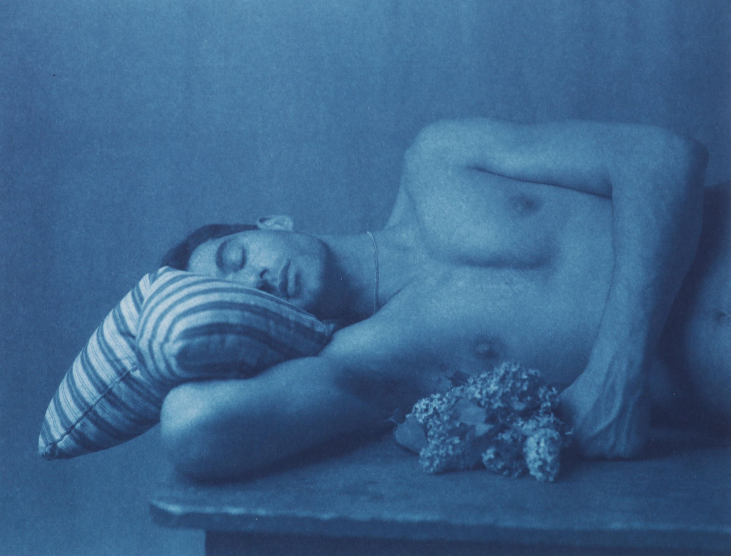 John Dugdale Photogravure "Self-Portrait With Lilacs for Walt Whitman," 2002