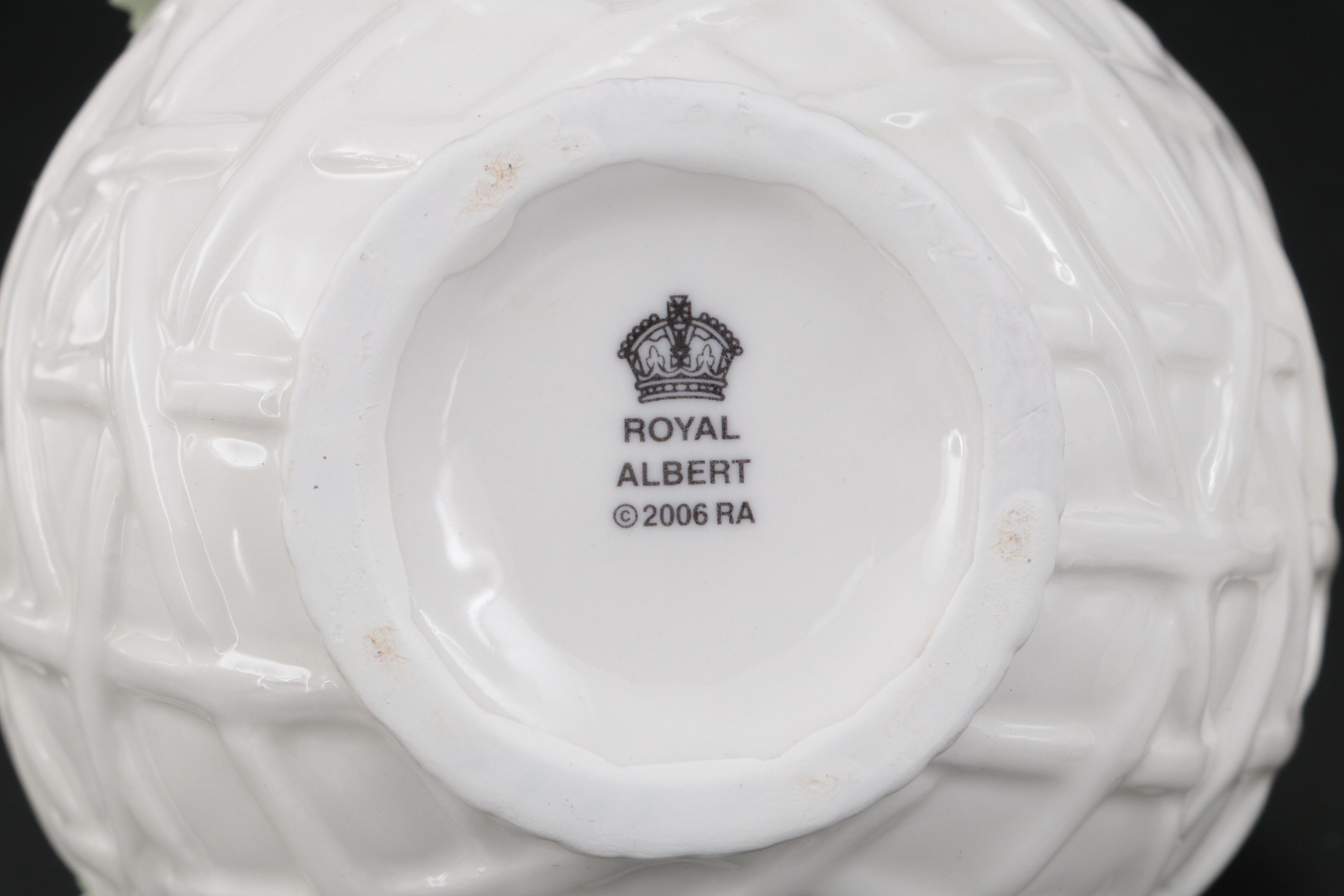 Royal Albert Basket with Other Porcelain Decor and Van Gogh Themed Coasters