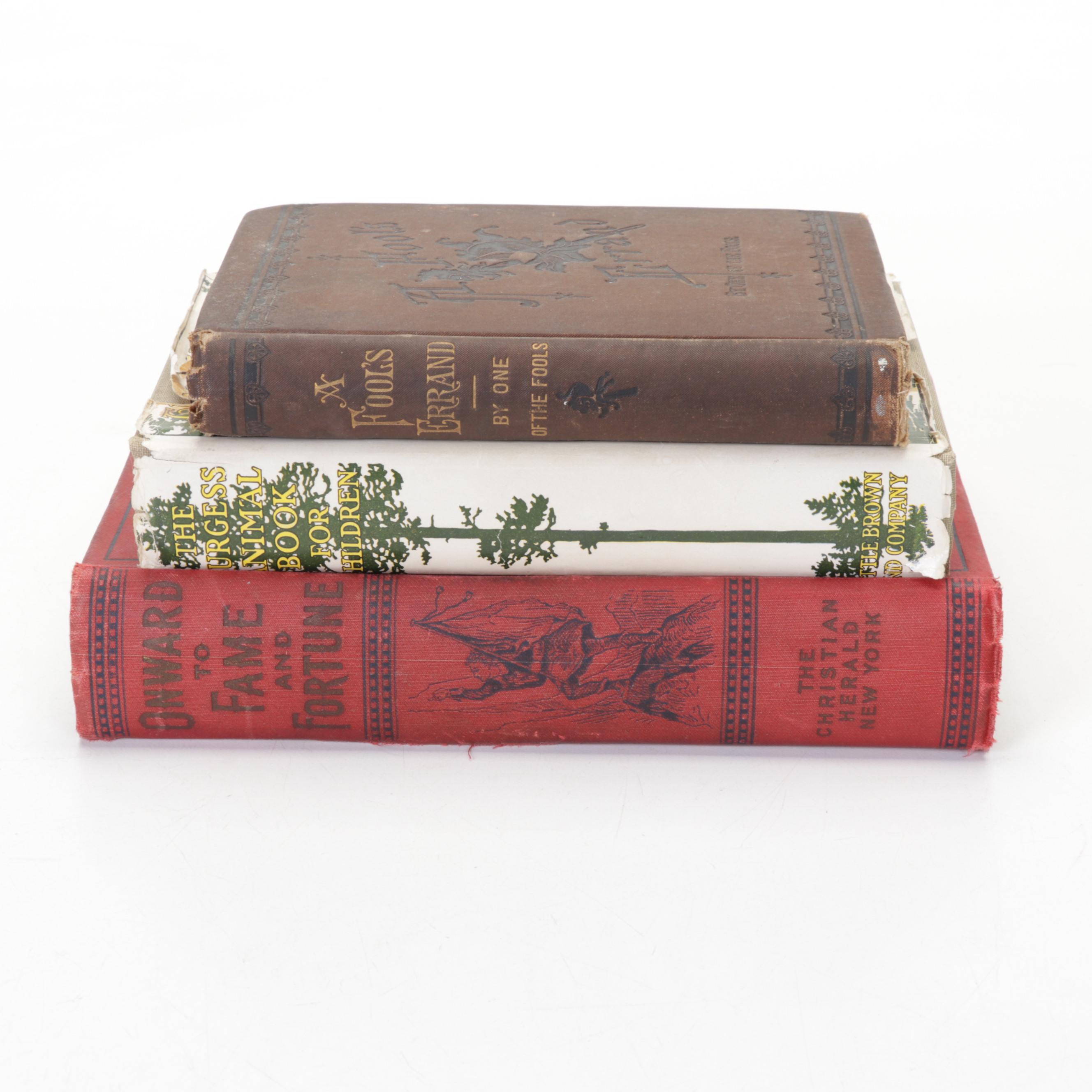 "The Burgess Animal Book" by Thornton W. Burgess and More Books