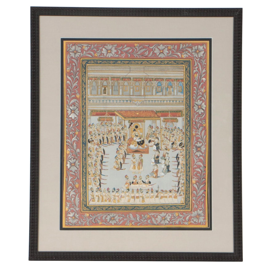 Rajasthan School Gouache Painting