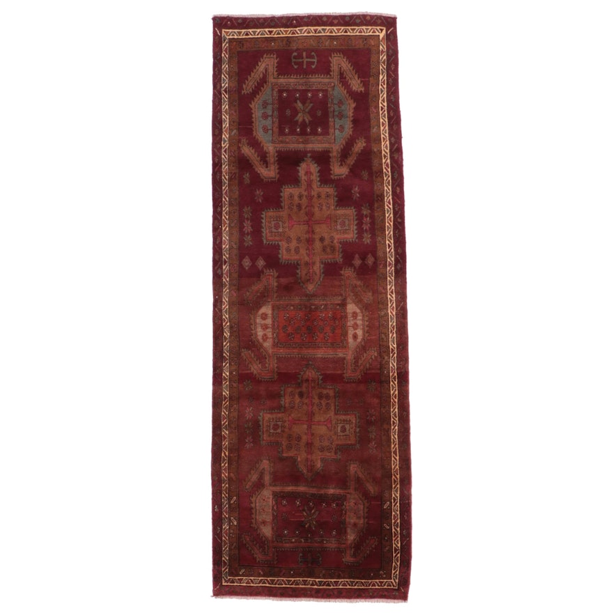 4'2 x 13'4 Hand-Knotted Turkish Konya Long Rug