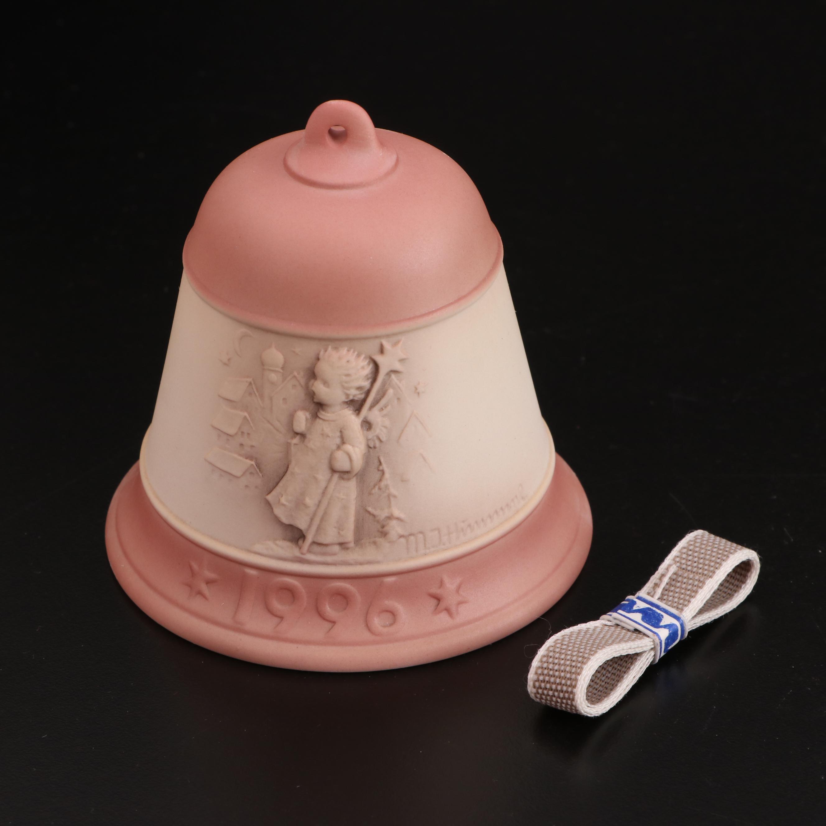 Goebel Hummel Christmas Bell with Other Ornaments and Votive