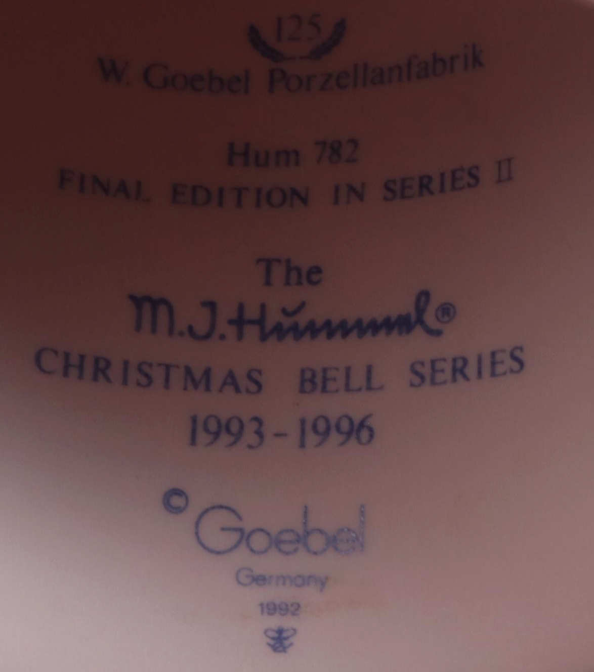 Goebel Hummel Christmas Bell with Other Ornaments and Votive