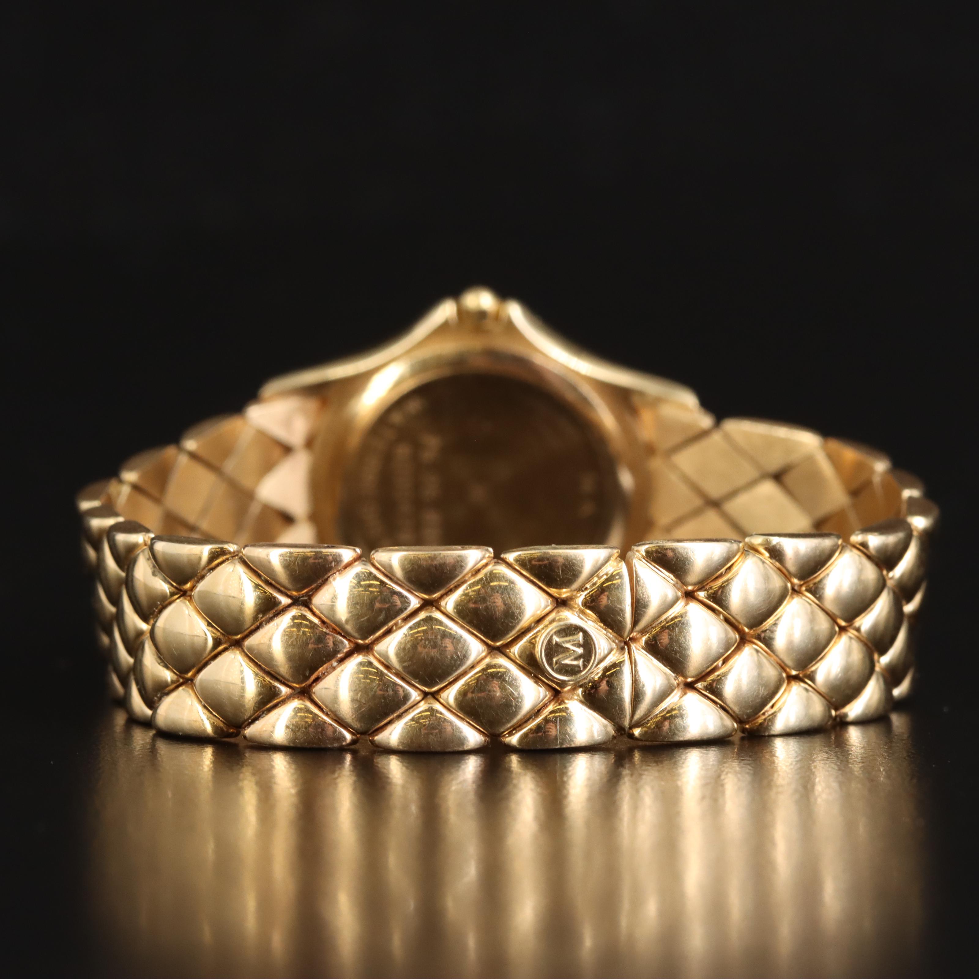 14K Movado Diamond Quartz Watch