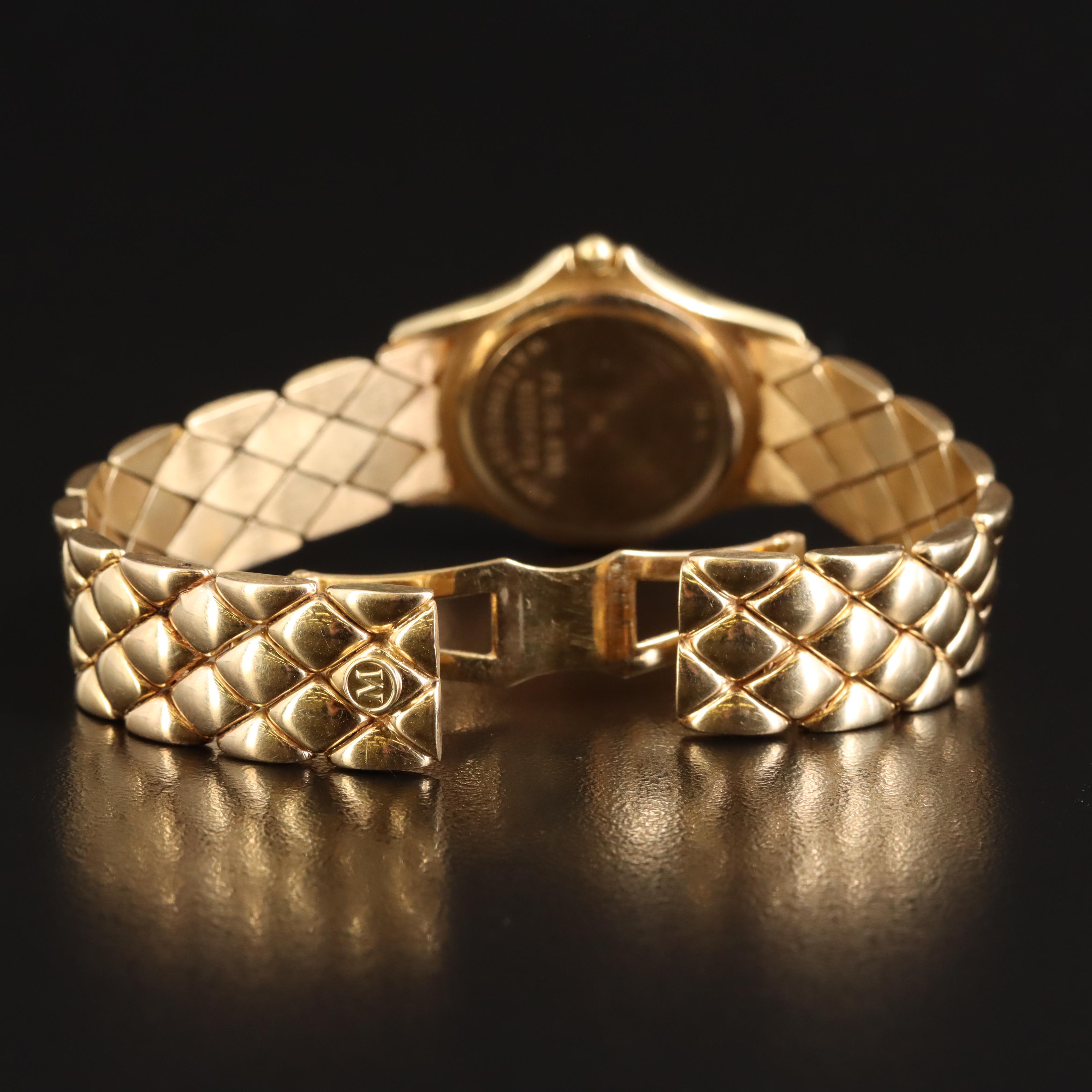 14K Movado Diamond Quartz Watch