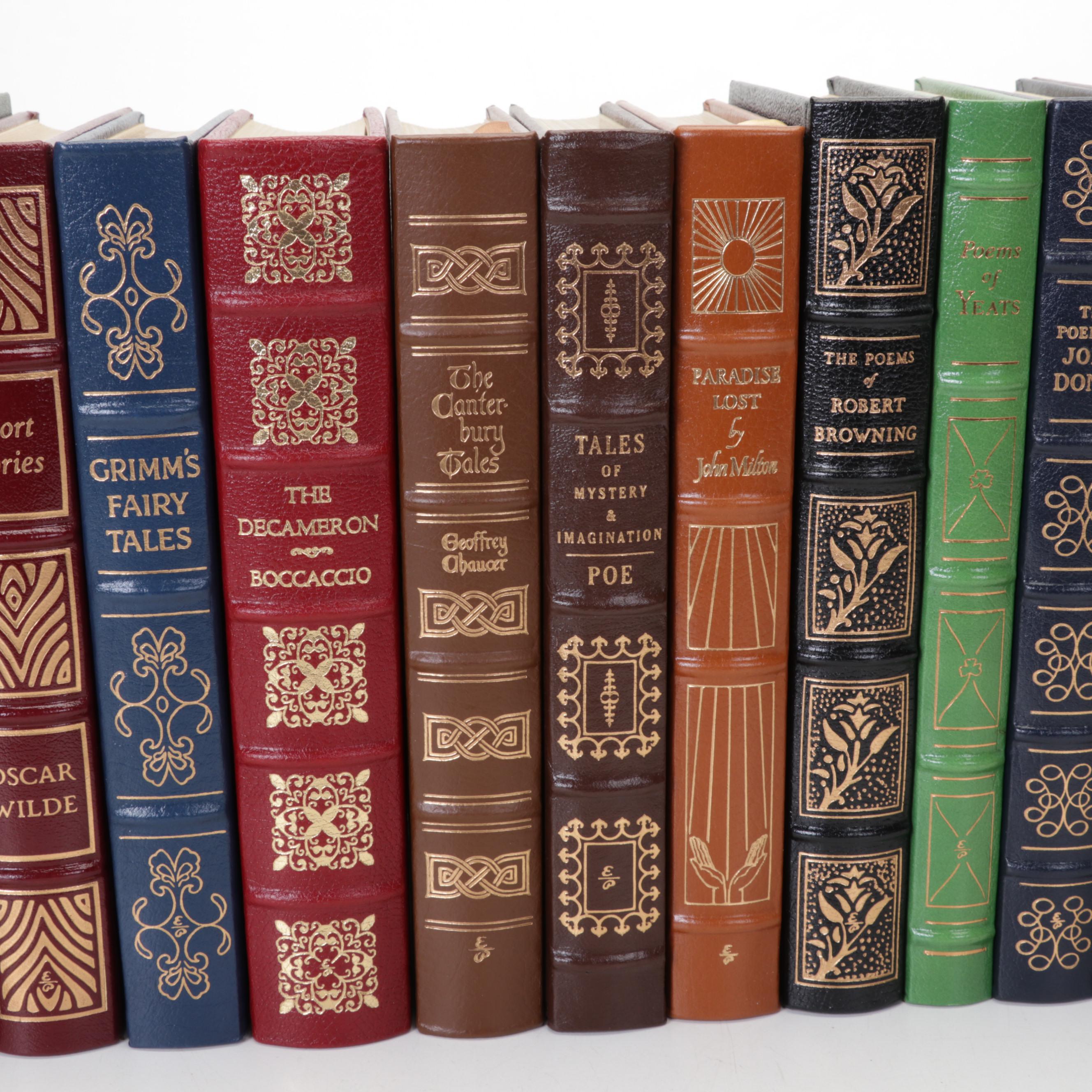 Easton Press Fiction and Poetry Including Dickens, Keats, Poe, and Whitman