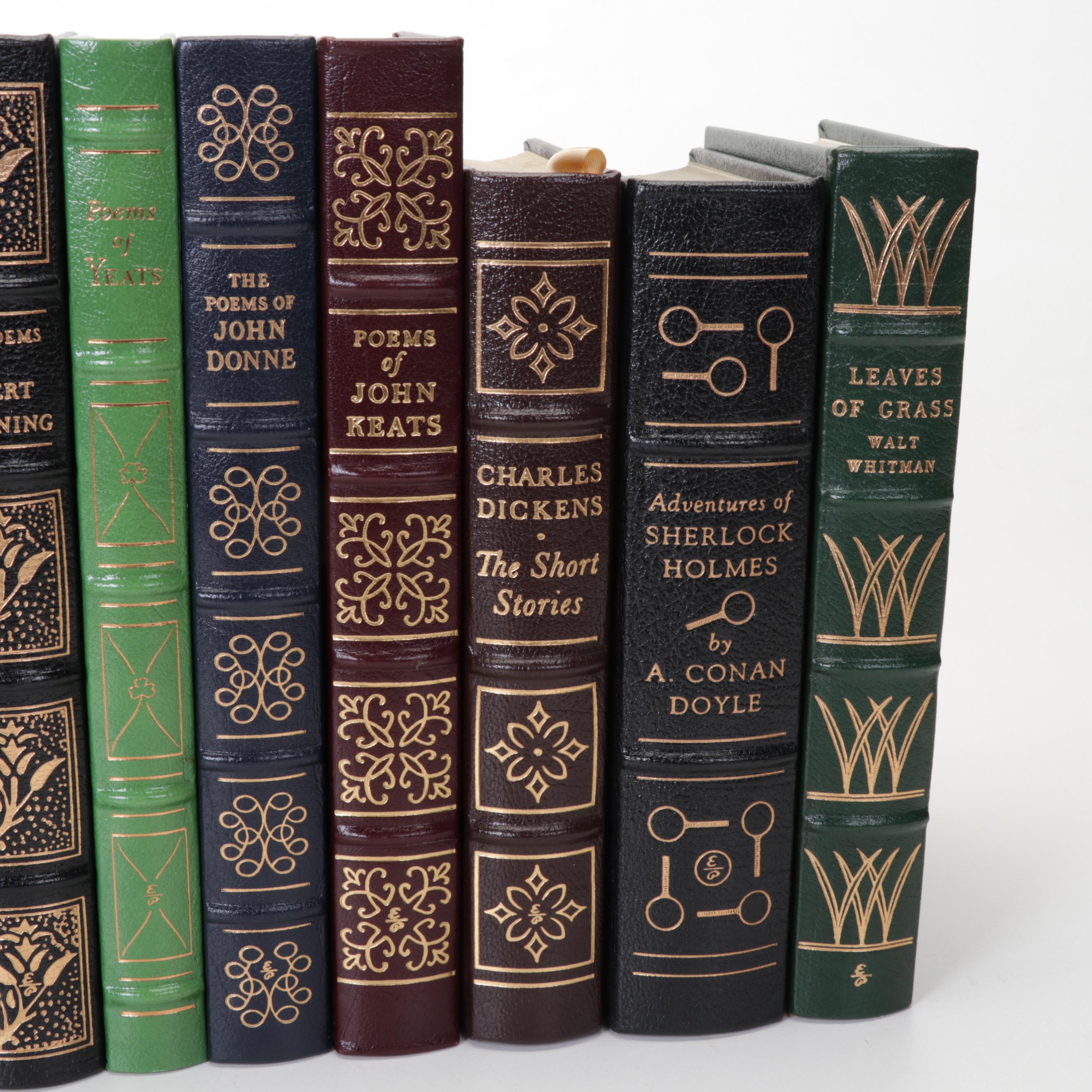Easton Press Fiction and Poetry Including Dickens, Keats, Poe, and Whitman