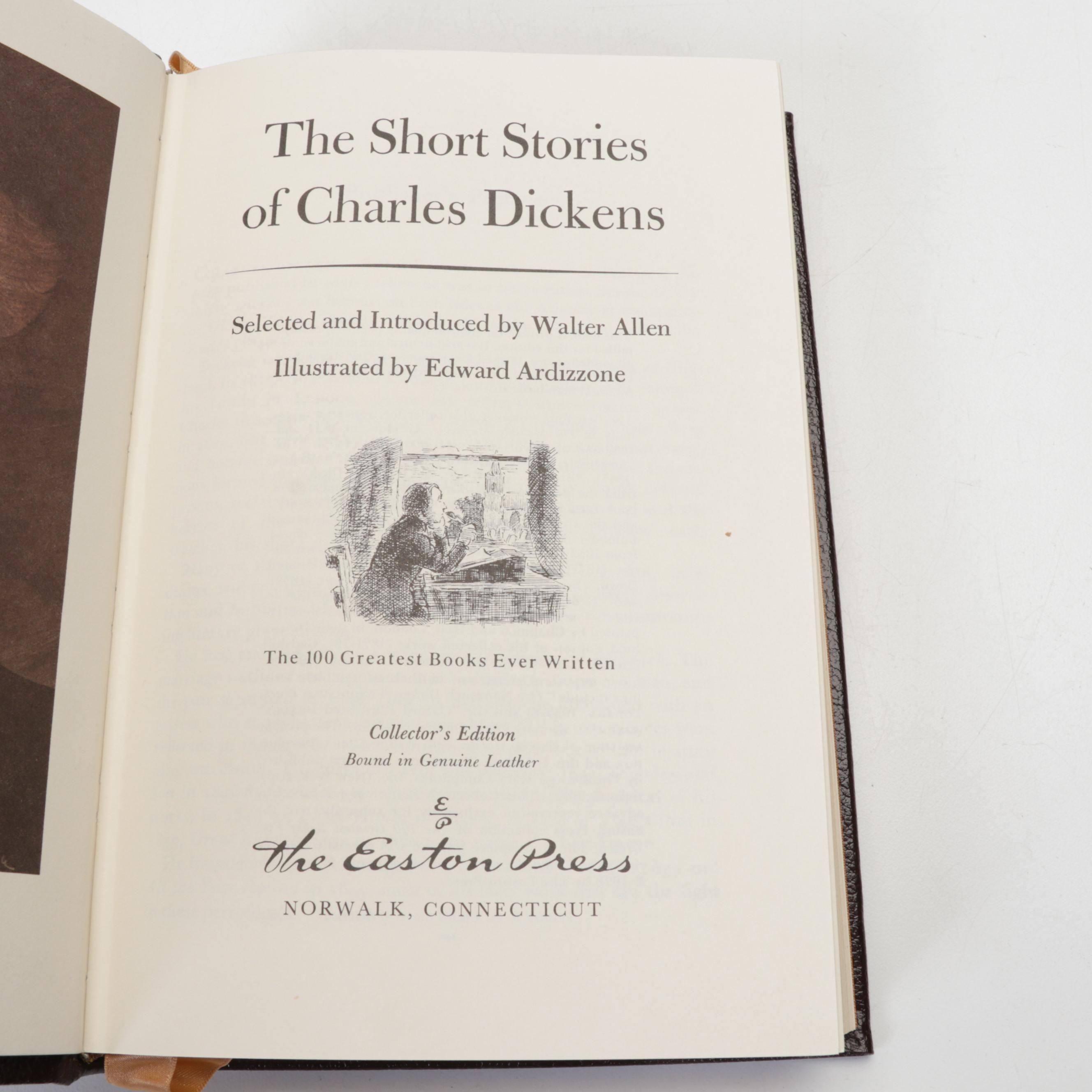Easton Press Fiction and Poetry Including Dickens, Keats, Poe, and Whitman