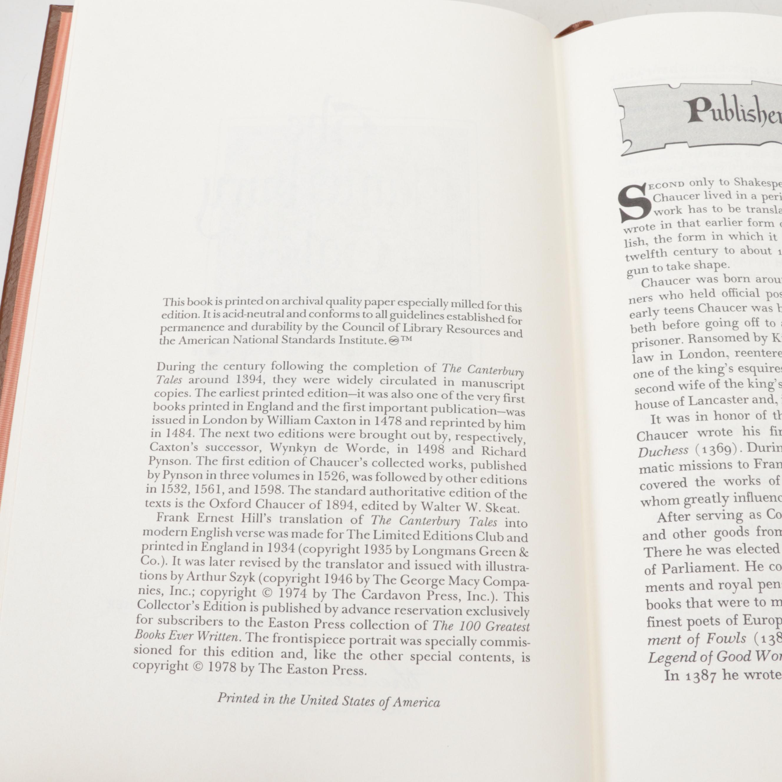 Easton Press Fiction and Poetry Including Dickens, Keats, Poe, and Whitman