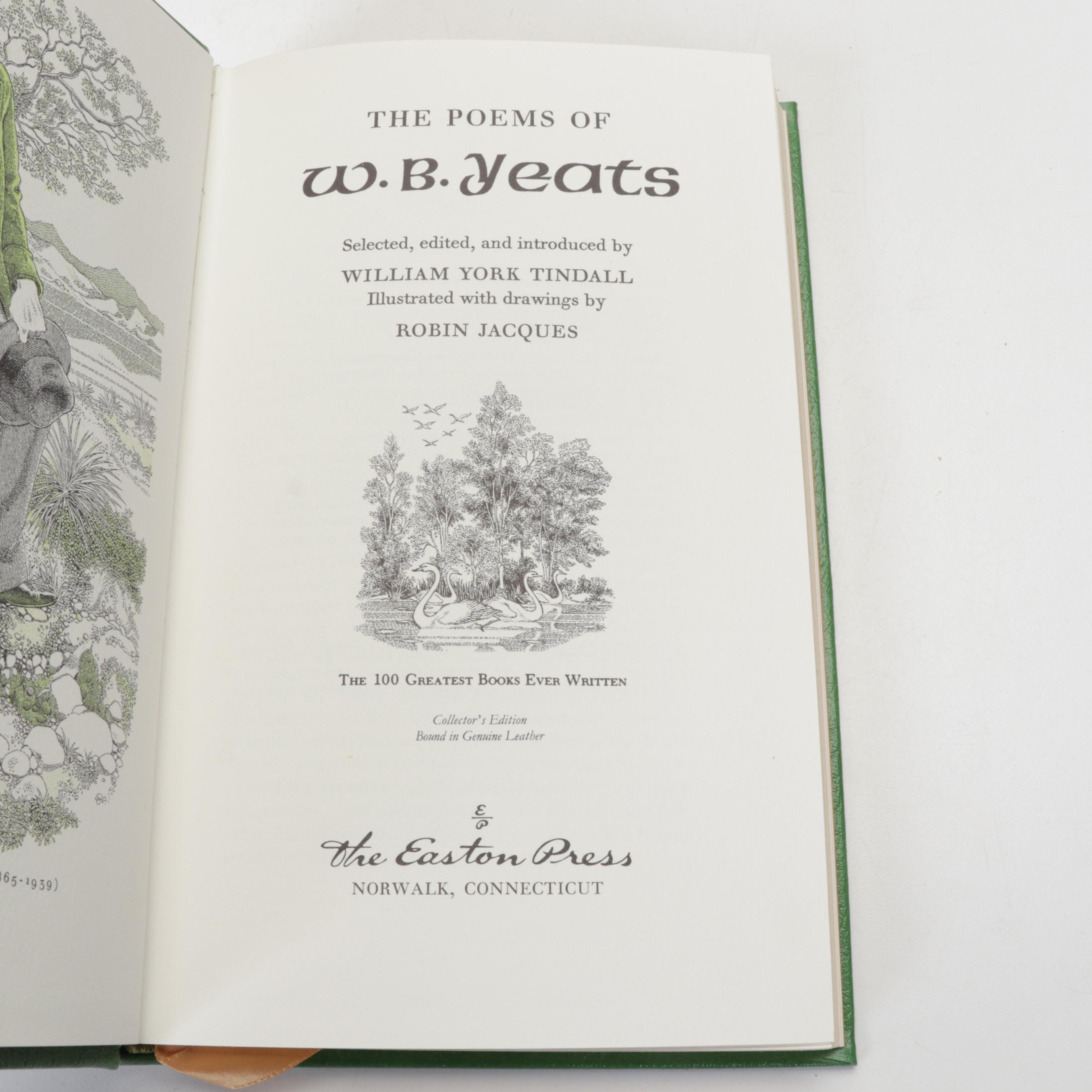 Easton Press Fiction and Poetry Including Dickens, Keats, Poe, and Whitman