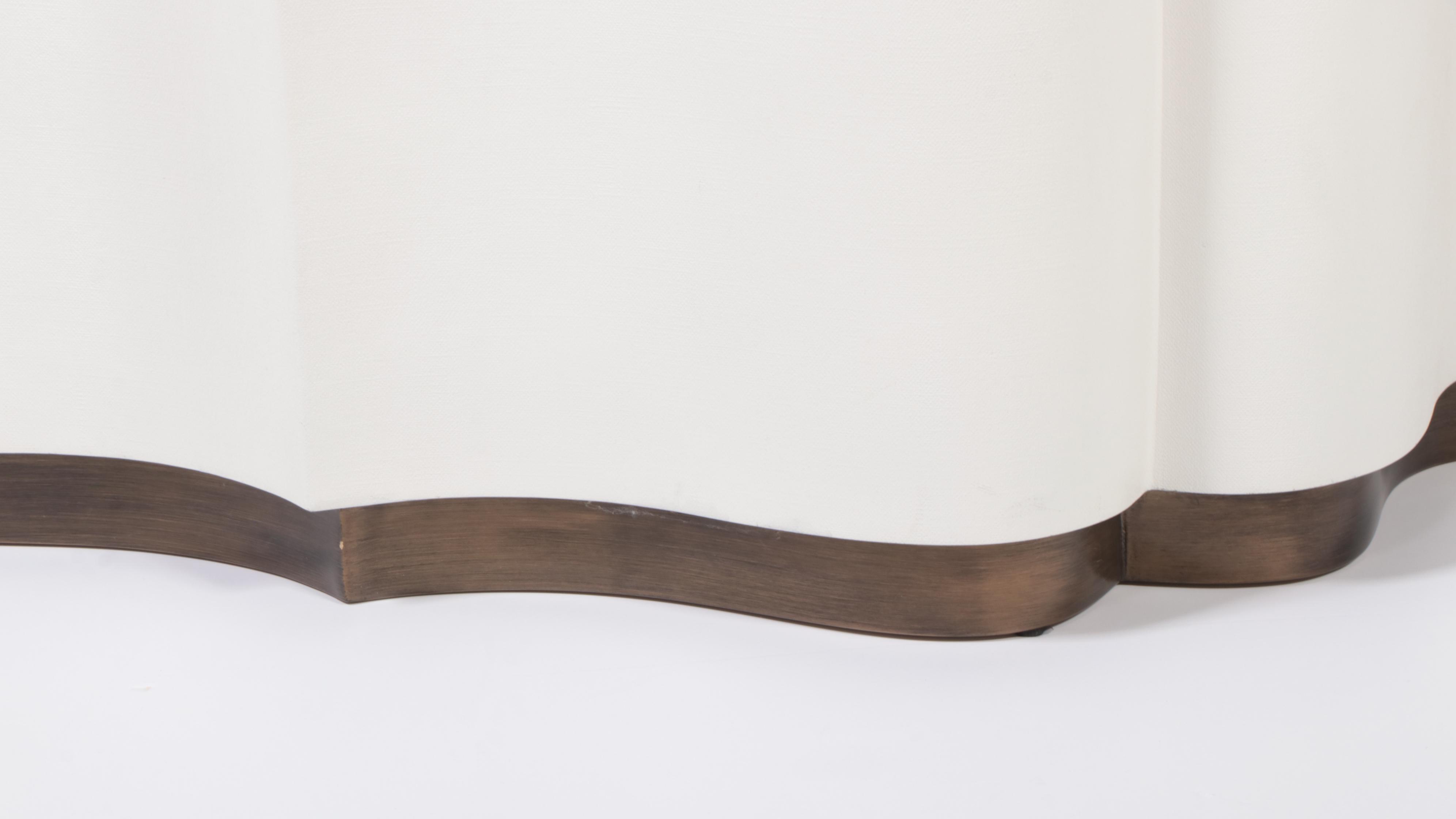 Gabby Home "Staffield" Linen-Textured and Parcel-Gilt Resin Coffee Table