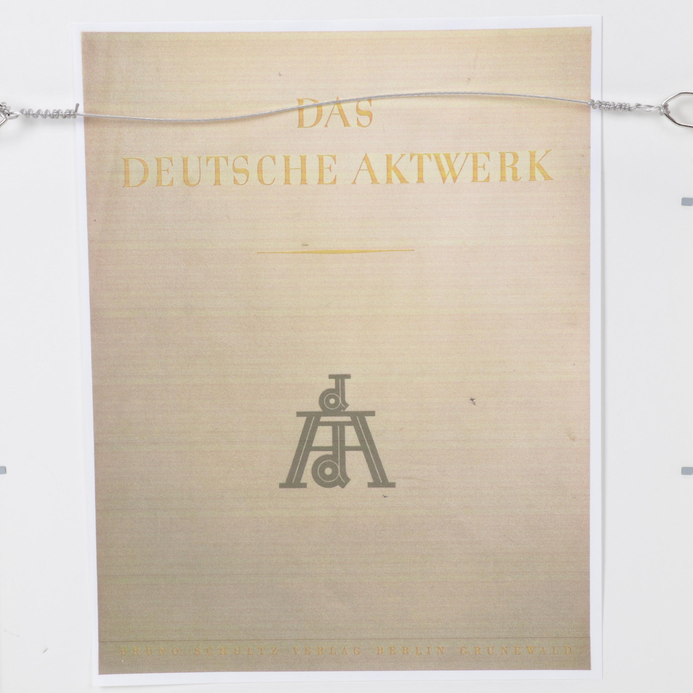 Bruno Schultz Nude Portrait Halftone From "Das Deutsches Aktwerk," Circa 1938