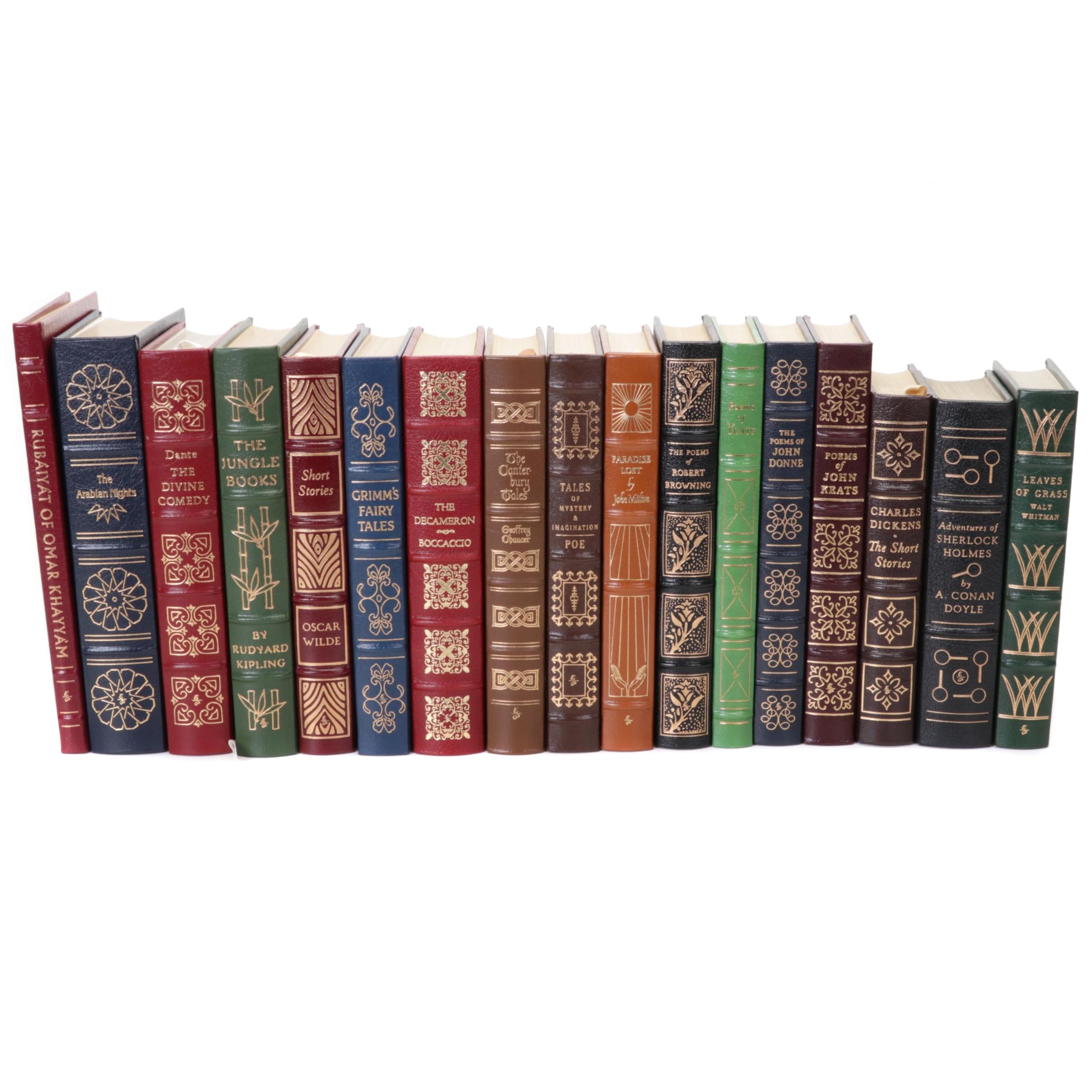 Easton Press Fiction and Poetry Including Dickens, Keats, Poe, and Whitman