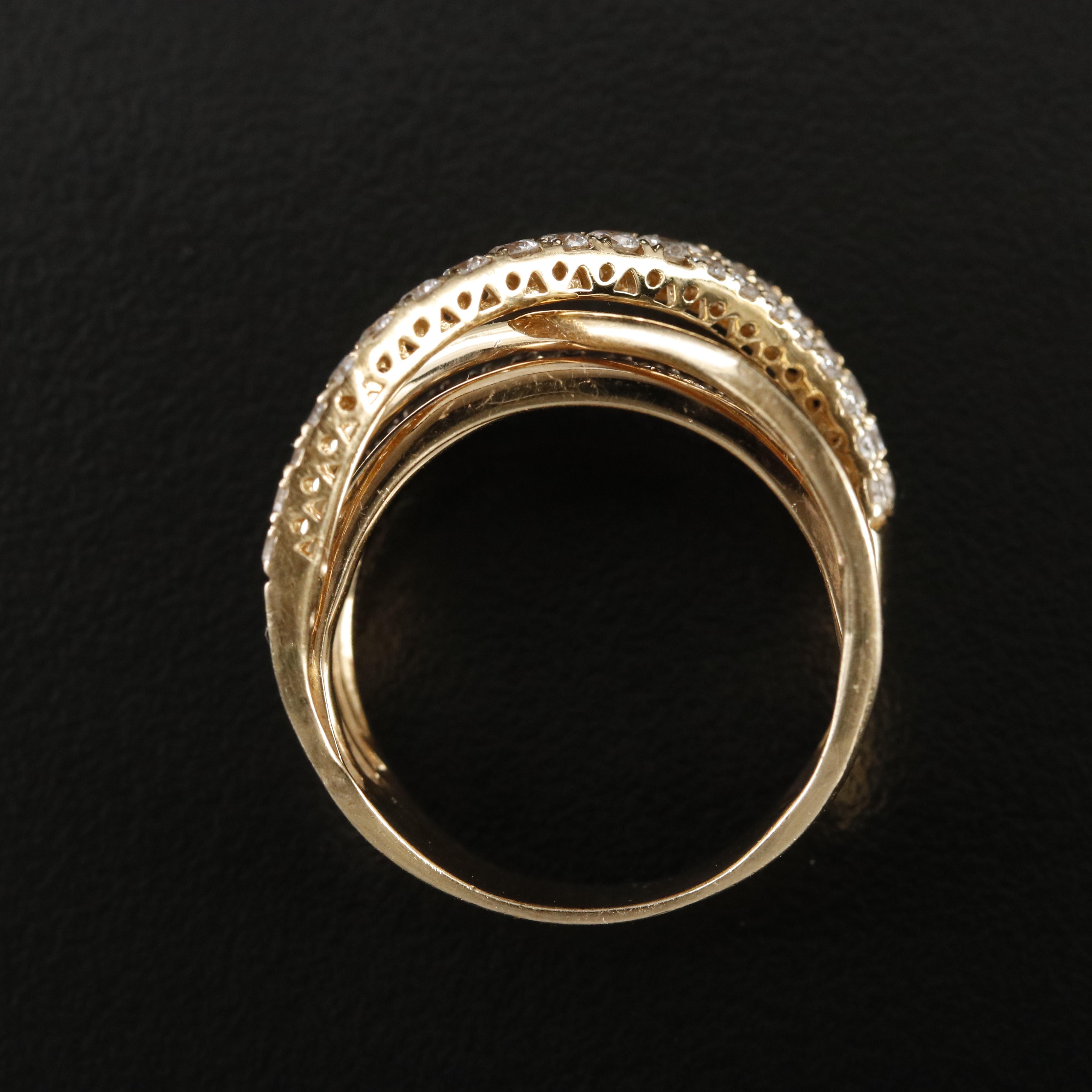 Le Vian "Chocolate Gladiator" 14K 1.72 CTW Diamond Crossover Ring