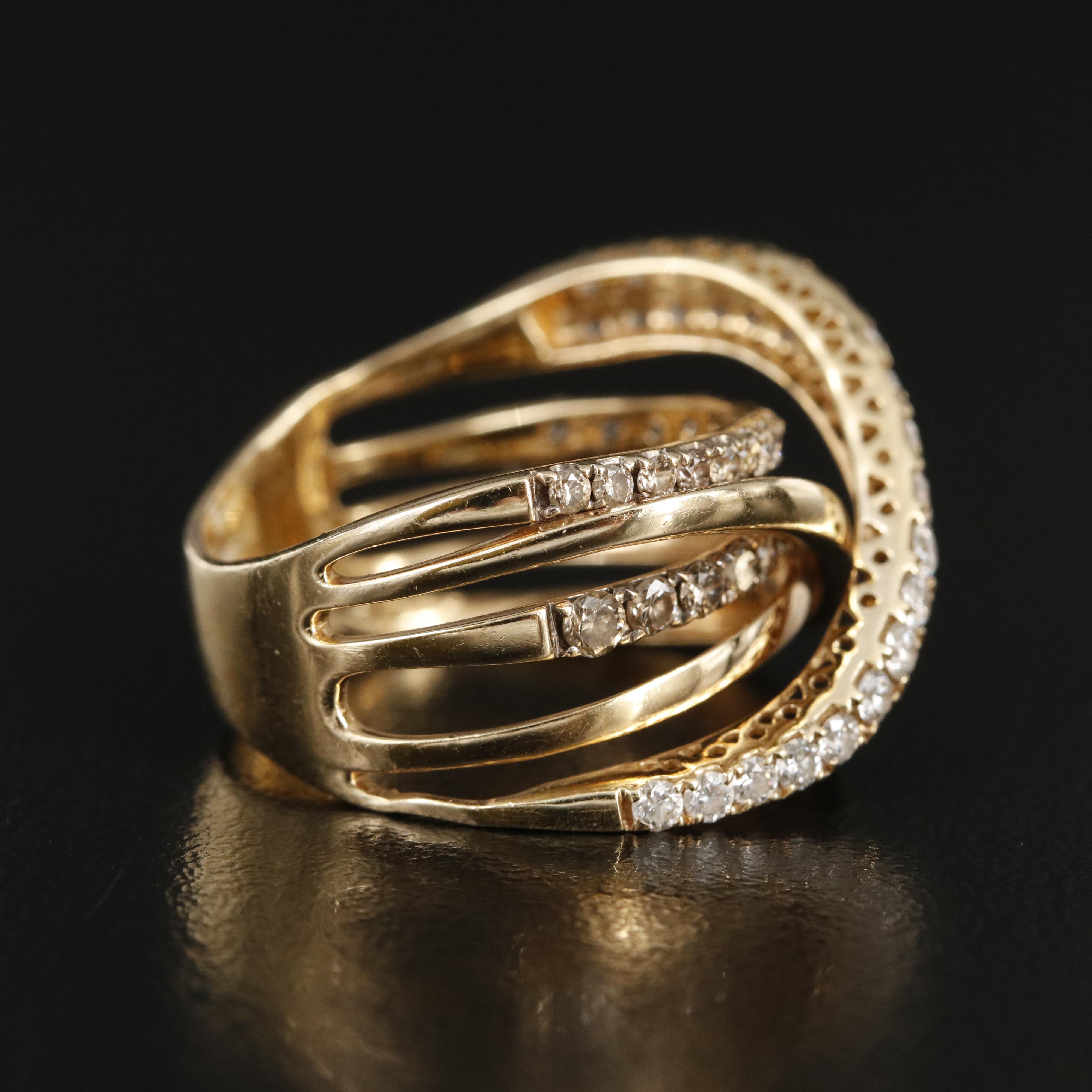 Le Vian "Chocolate Gladiator" 14K 1.72 CTW Diamond Crossover Ring