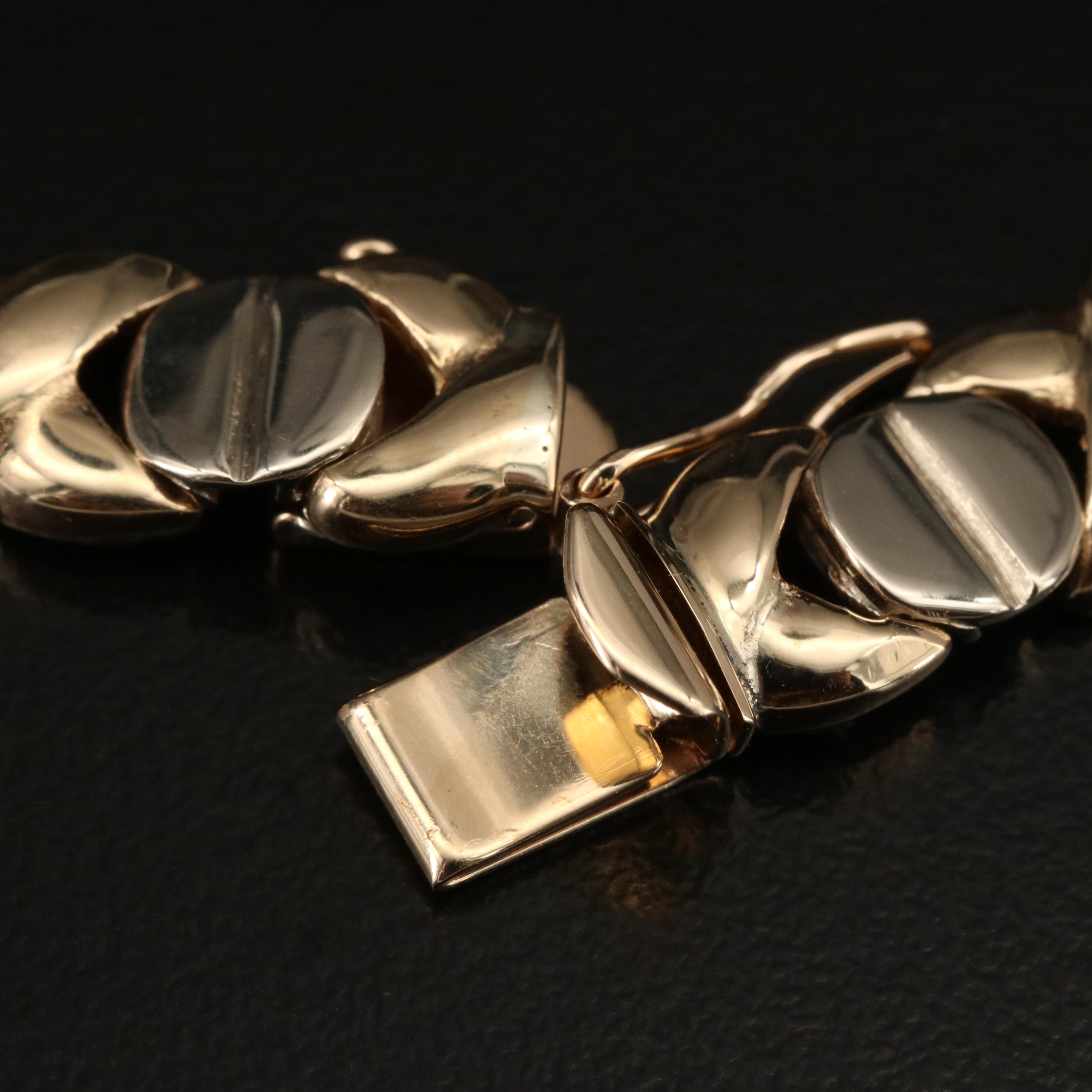 14K Feline Link Necklace