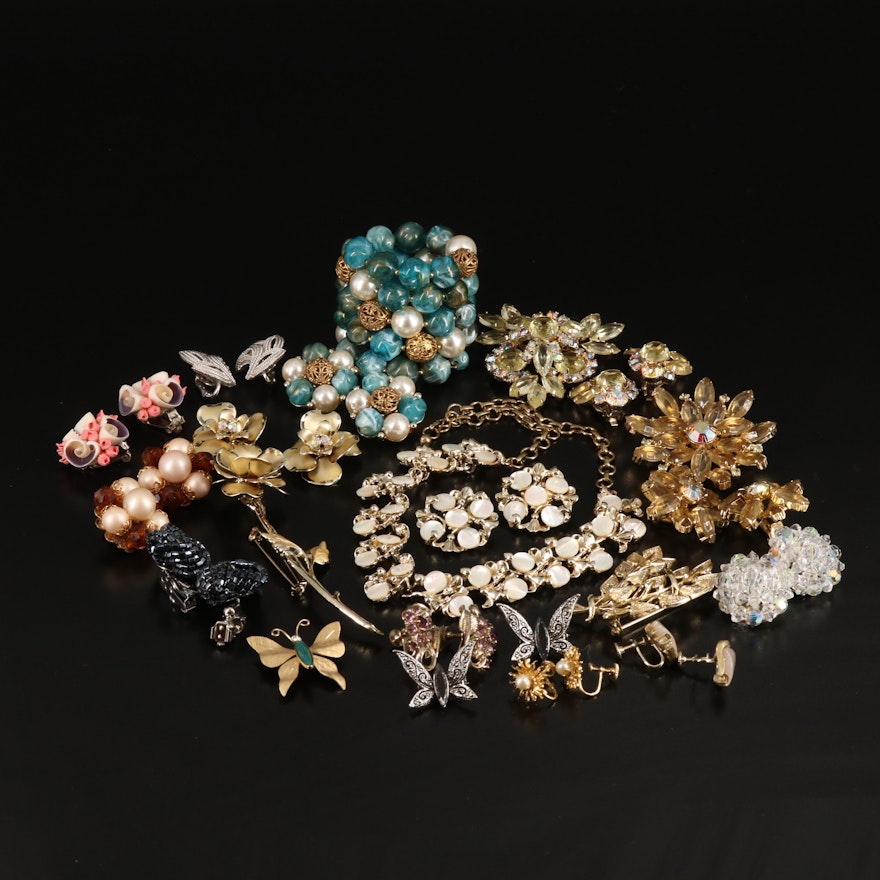 Jewelry Sets Featured in Vintage Rhinestone and Gemstone Collection