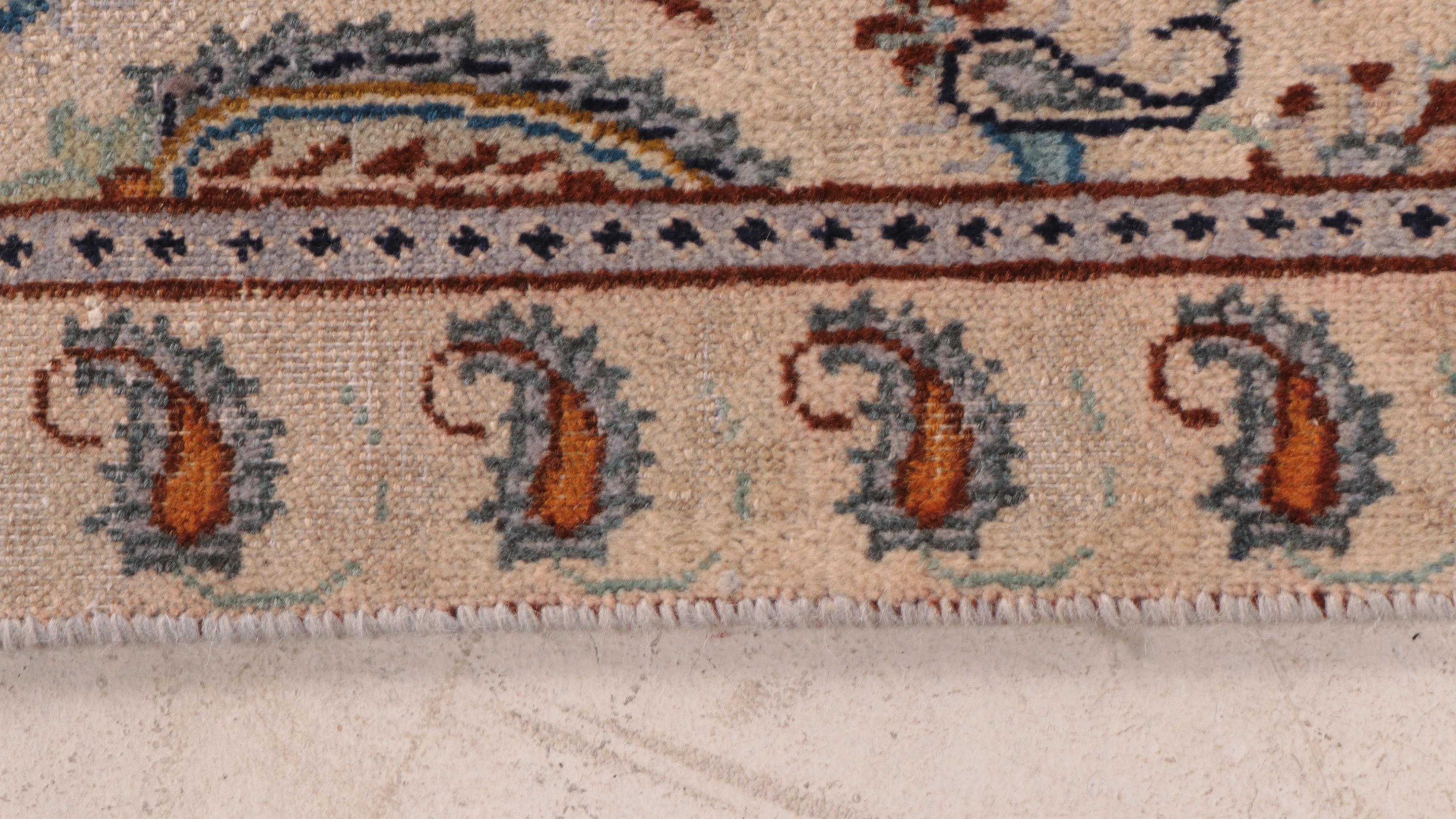 7'4 x 10'9 Hand-Knotted Persian Borujerd Area Rug