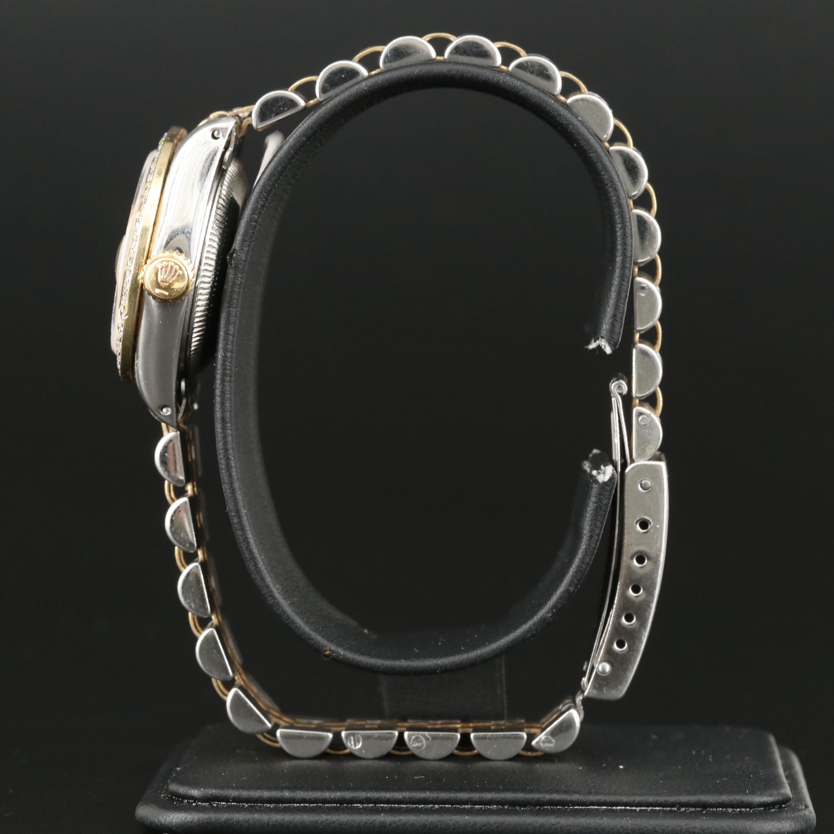 1983 Rolex Oyster Perpetual 1.17 CTW Diamond Dial and Bezel Datejust Watch