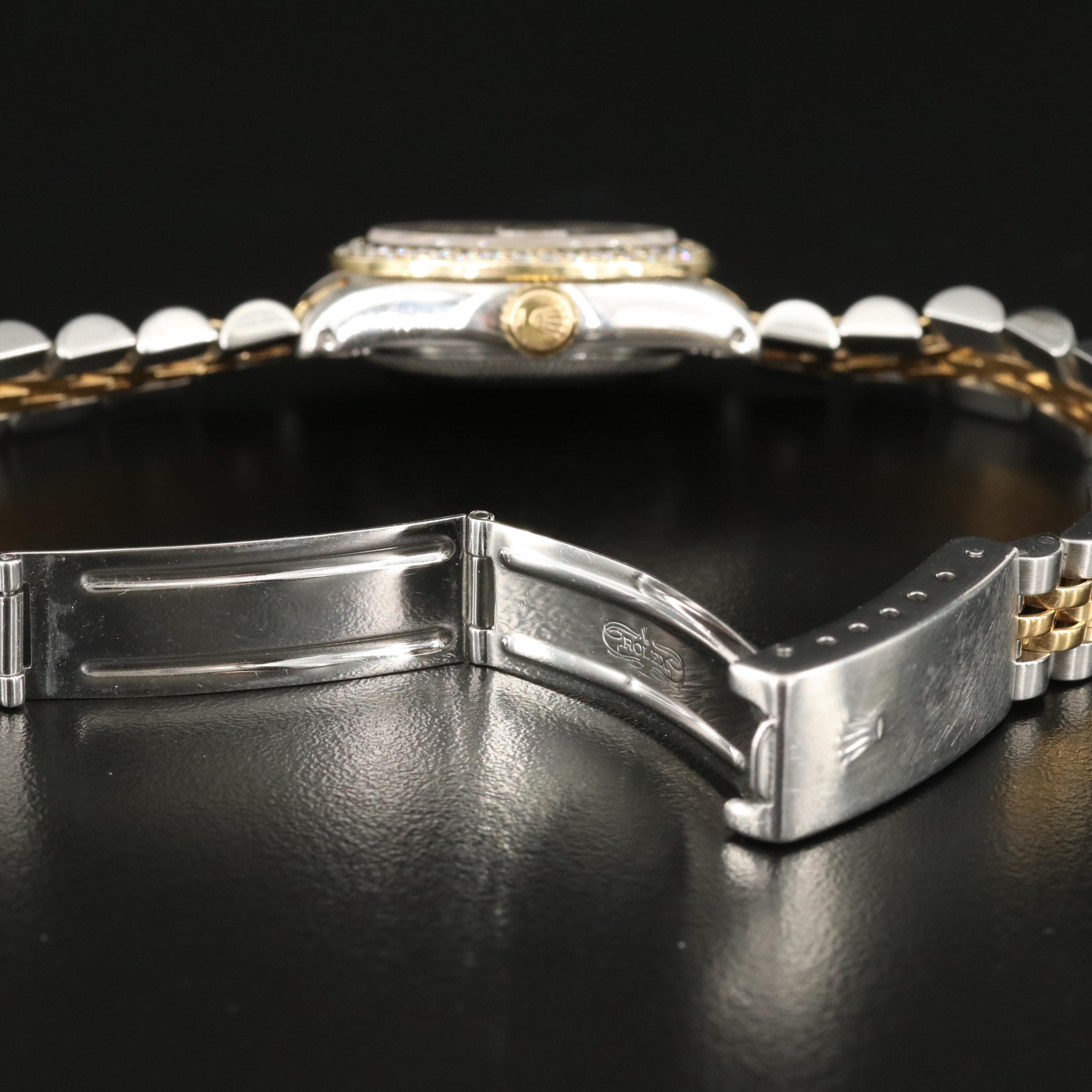 1983 Rolex Oyster Perpetual 1.17 CTW Diamond Dial and Bezel Datejust Watch