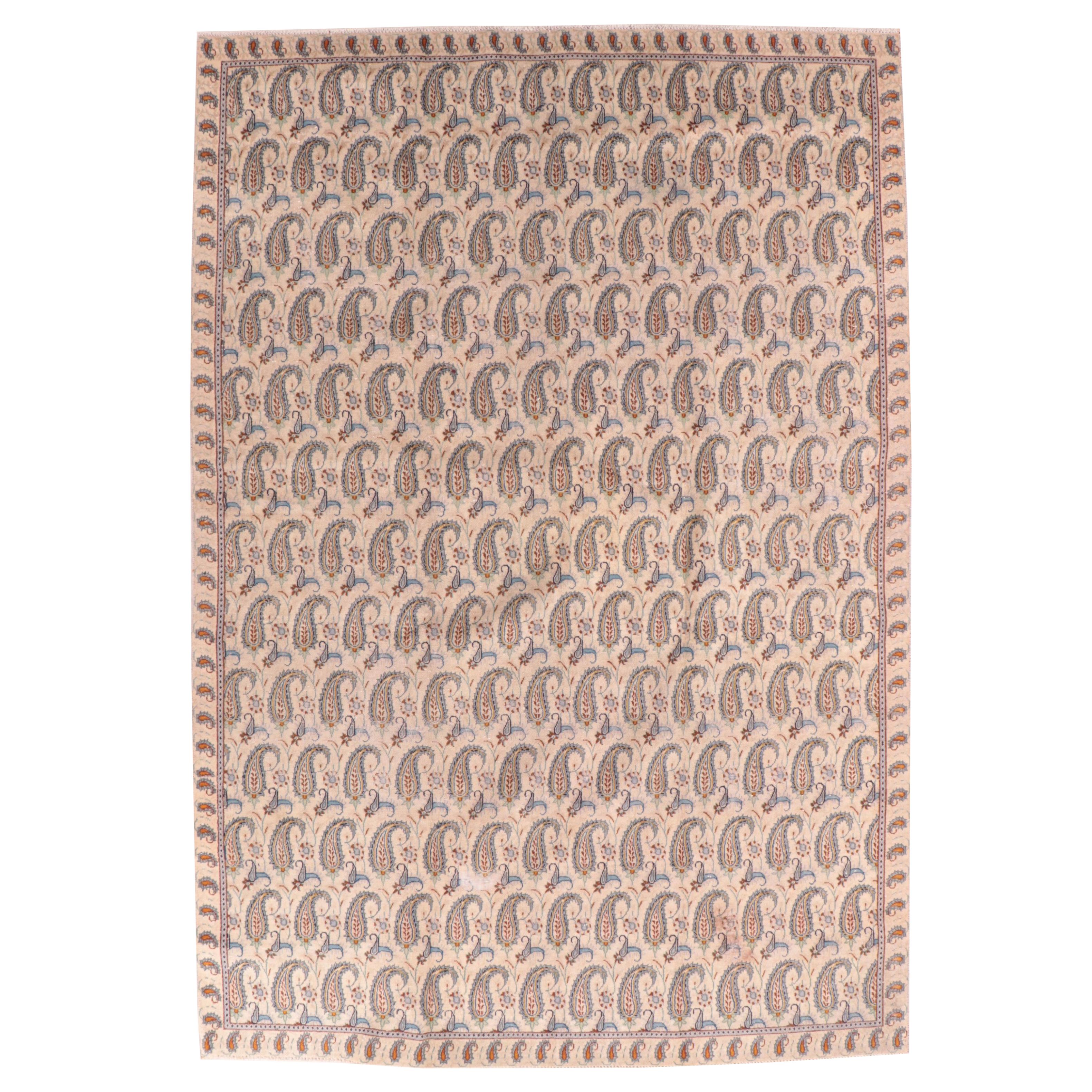 7'4 x 10'9 Hand-Knotted Persian Borujerd Area Rug