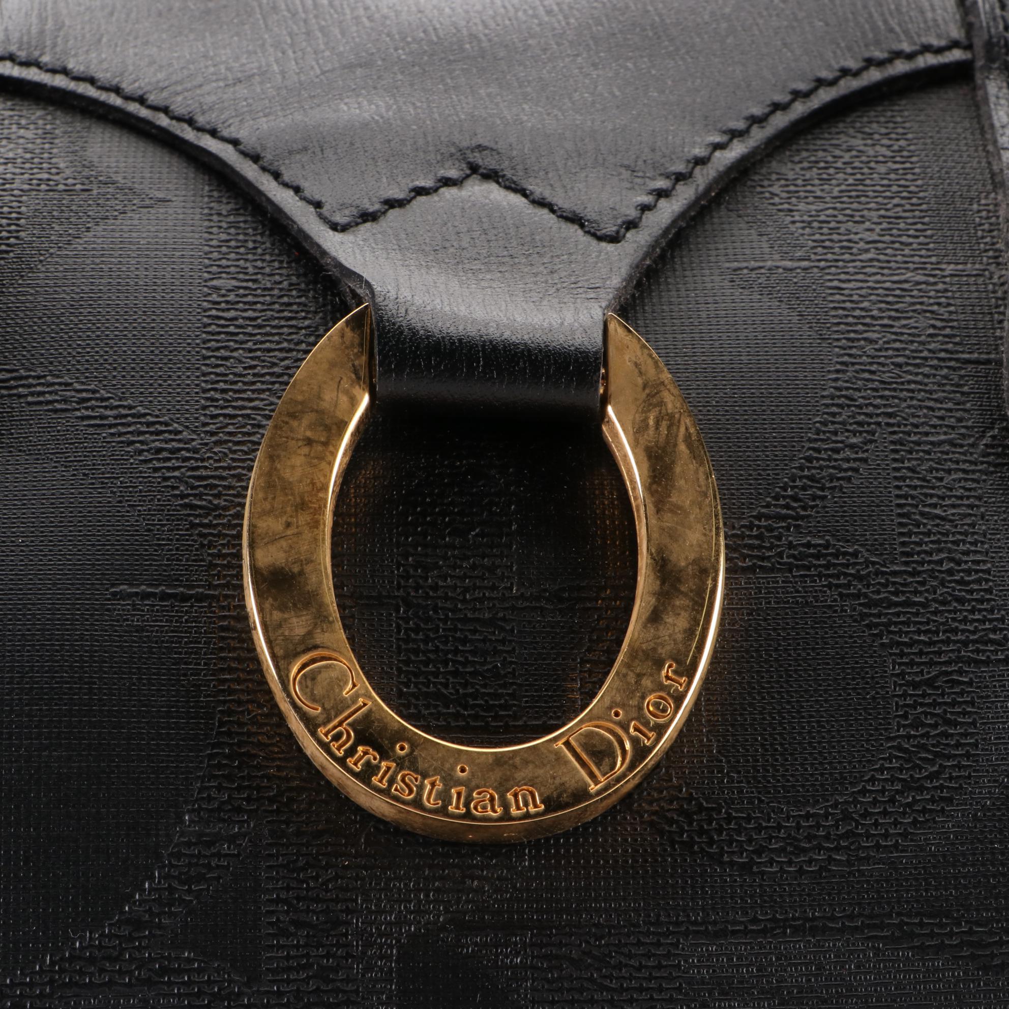 Christian Dior Boston Bag in Dior Oblique Coated Canvas and Leather