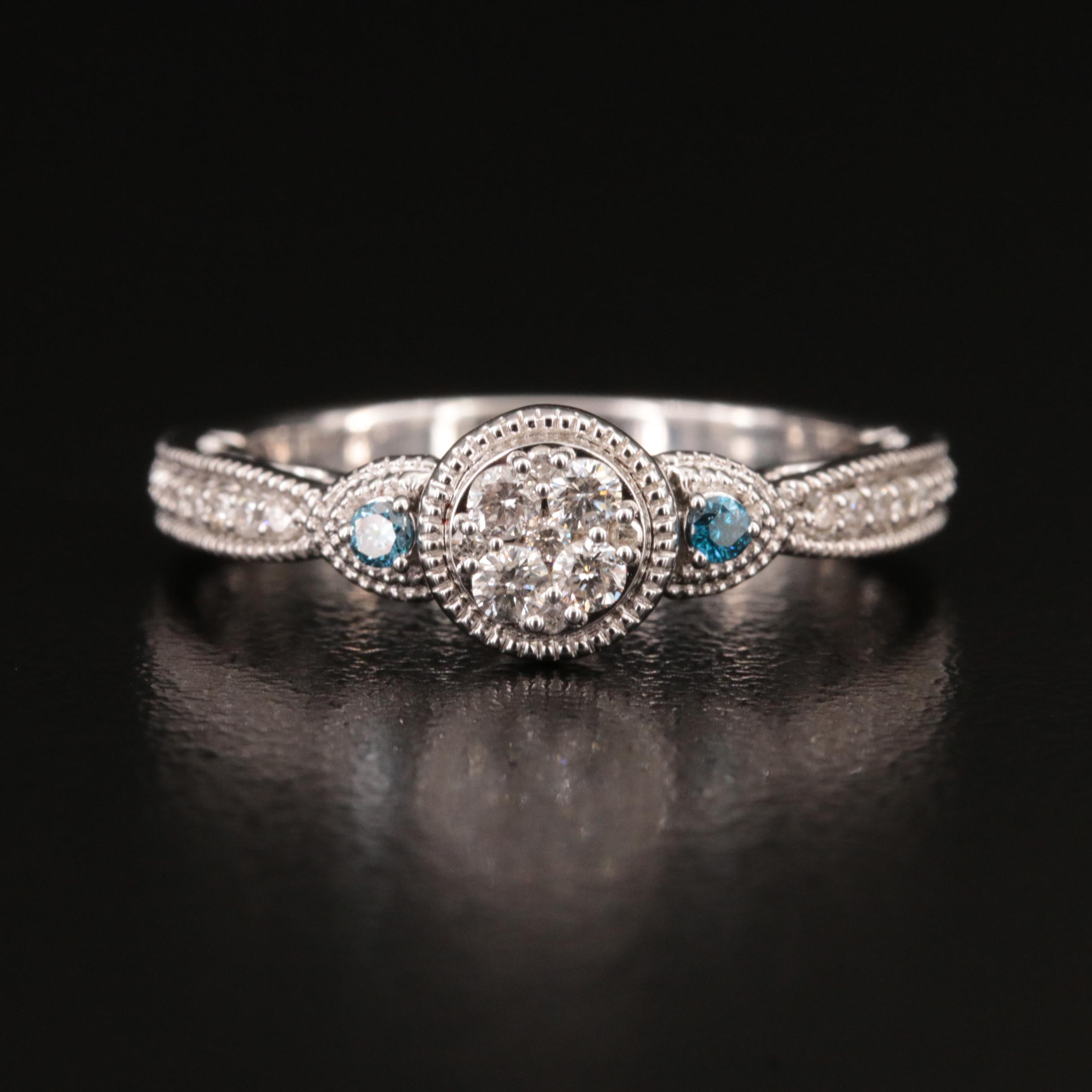 Diamond Ring in Sterling