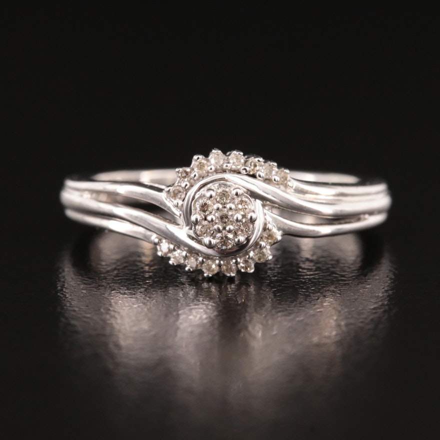 Sterling Diamond Ring