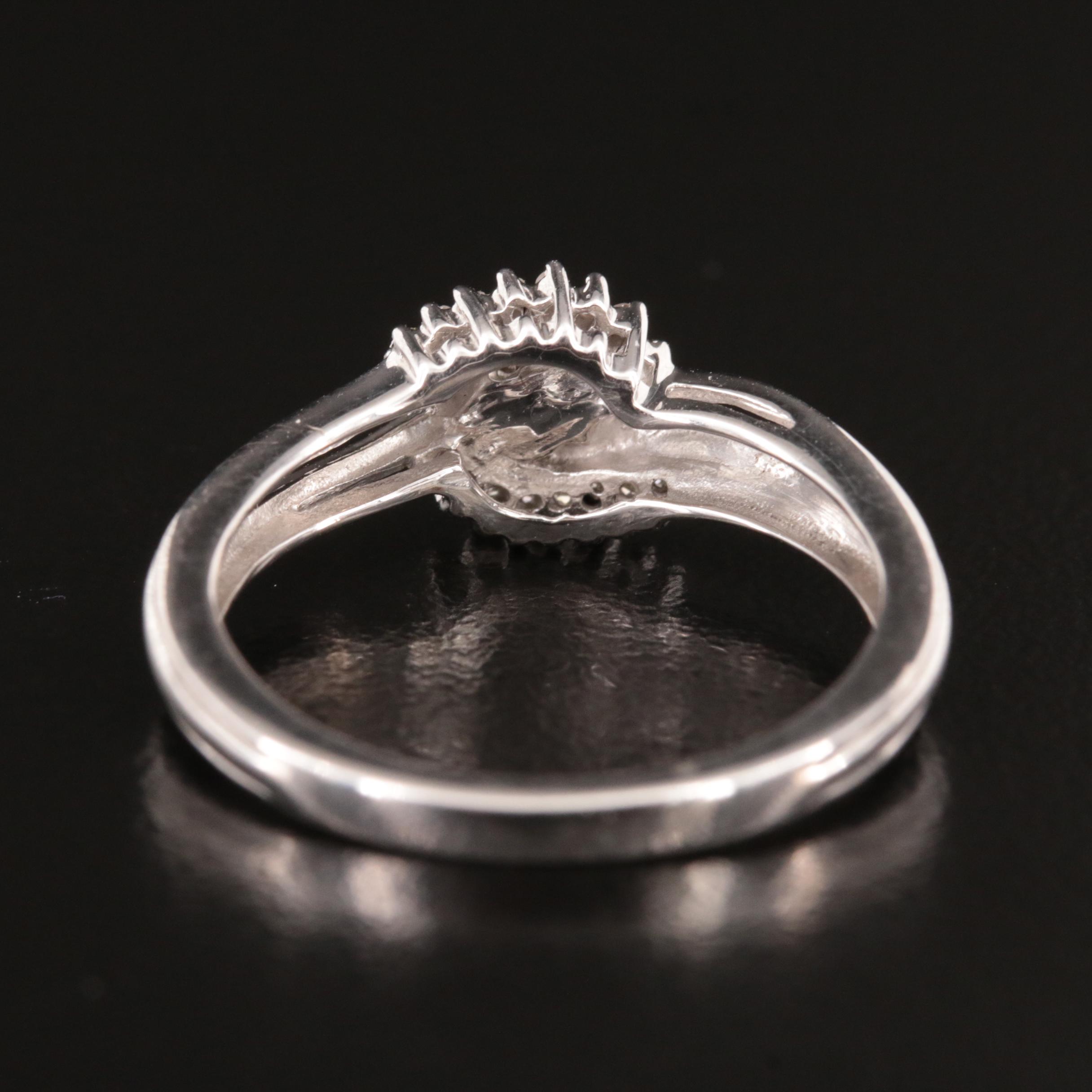 Sterling Diamond Ring