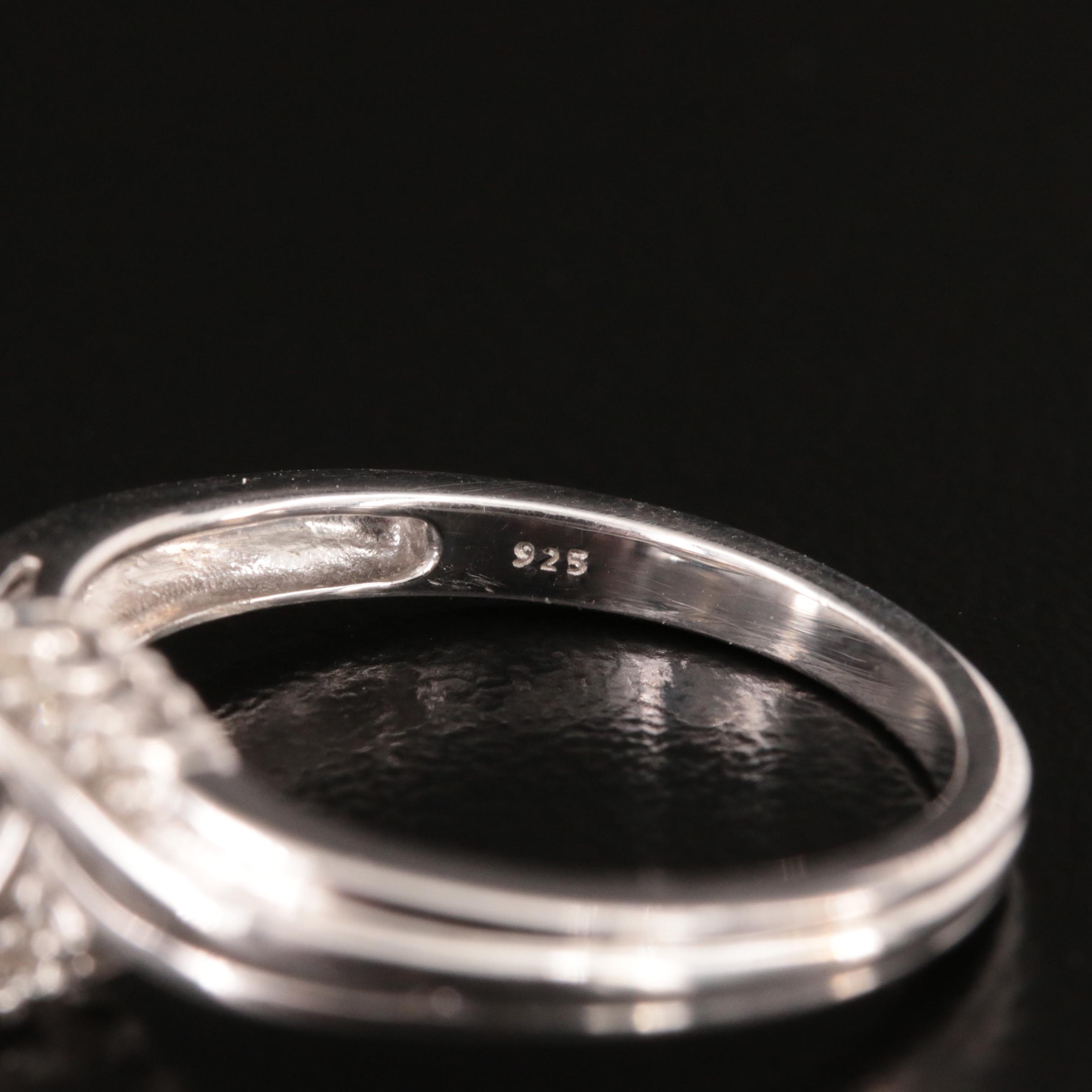 Sterling Diamond Ring