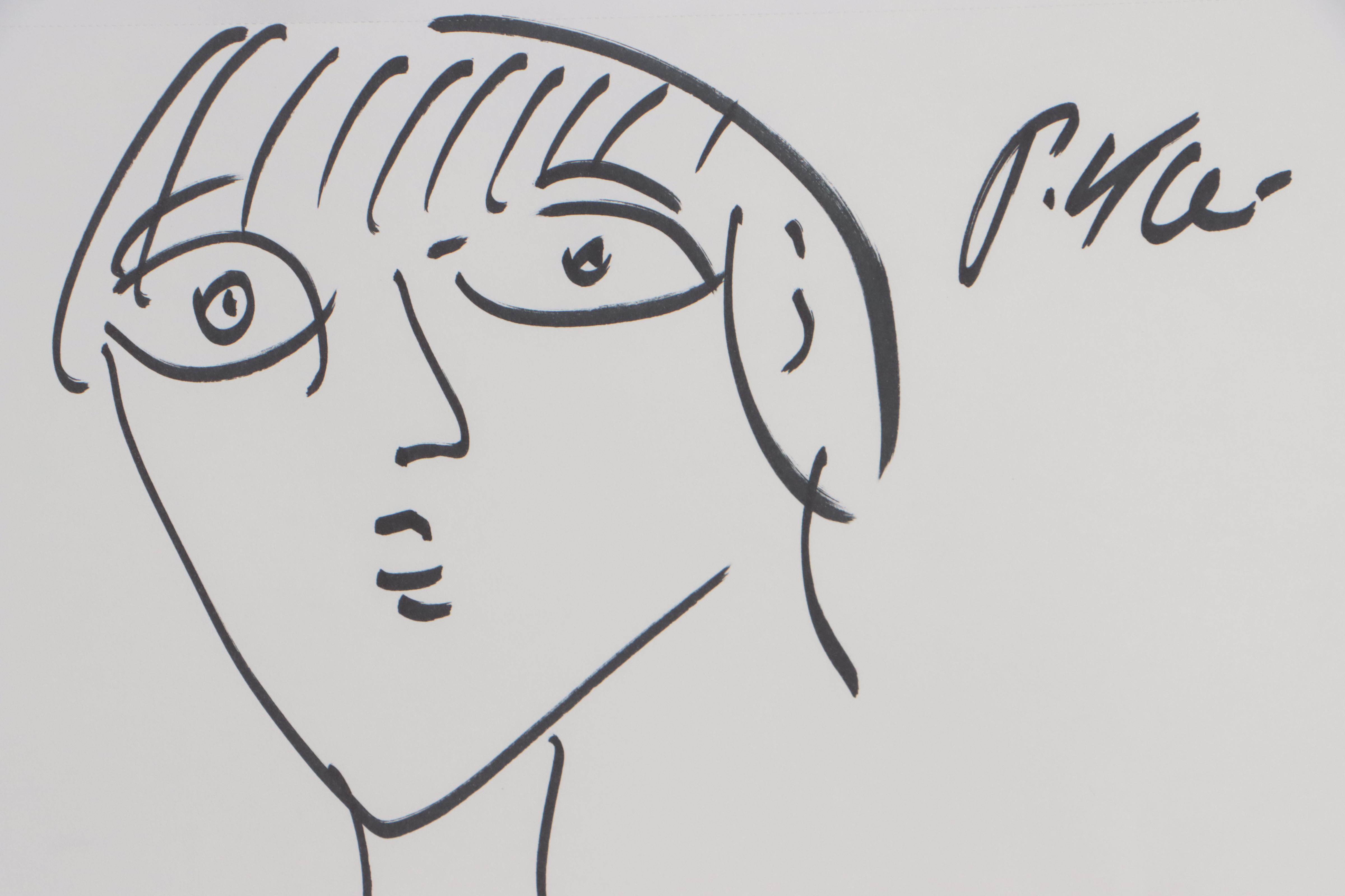 Peter Keil Ink Drawing of Nude