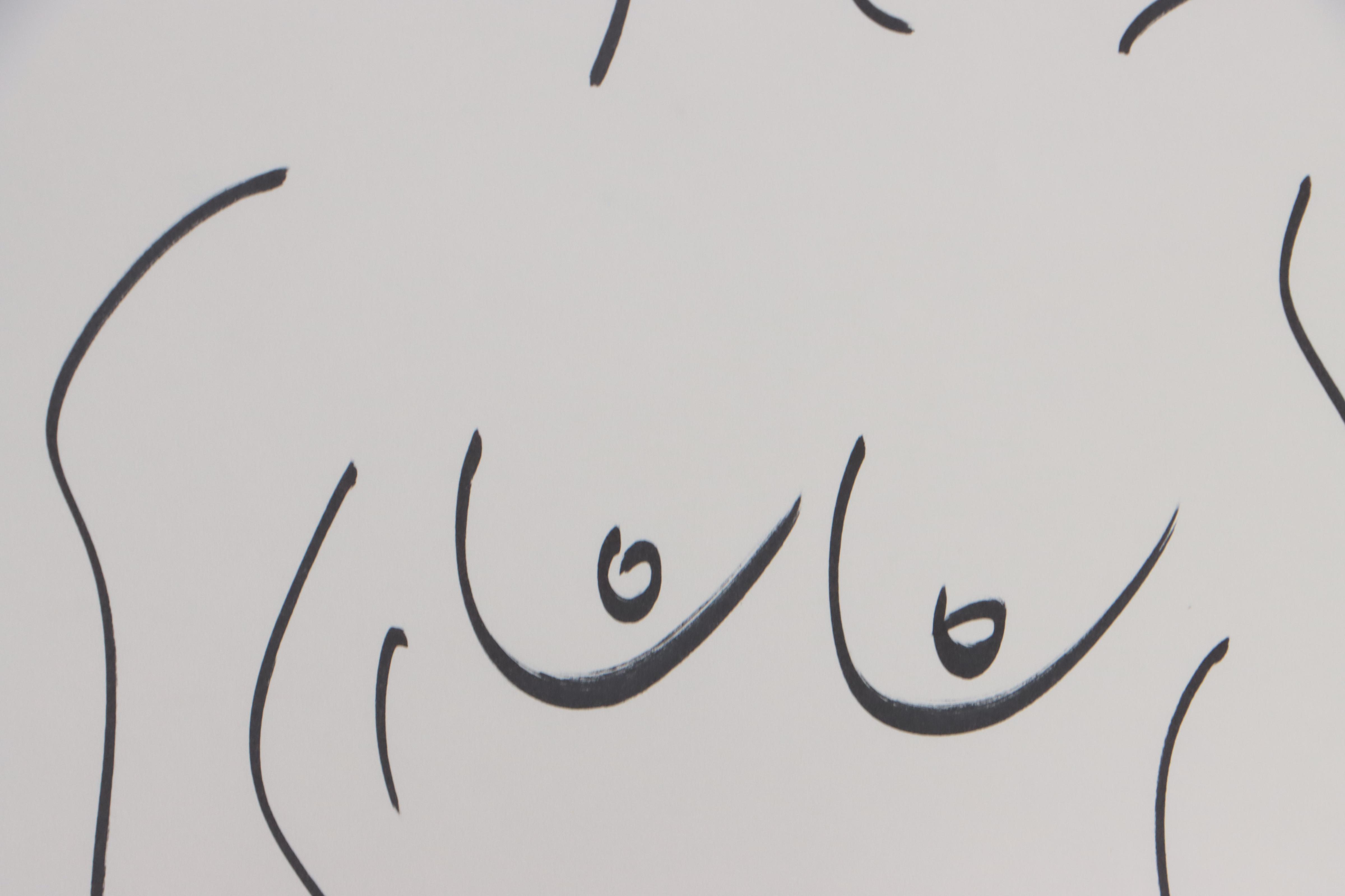 Peter Keil Ink Drawing of Nude