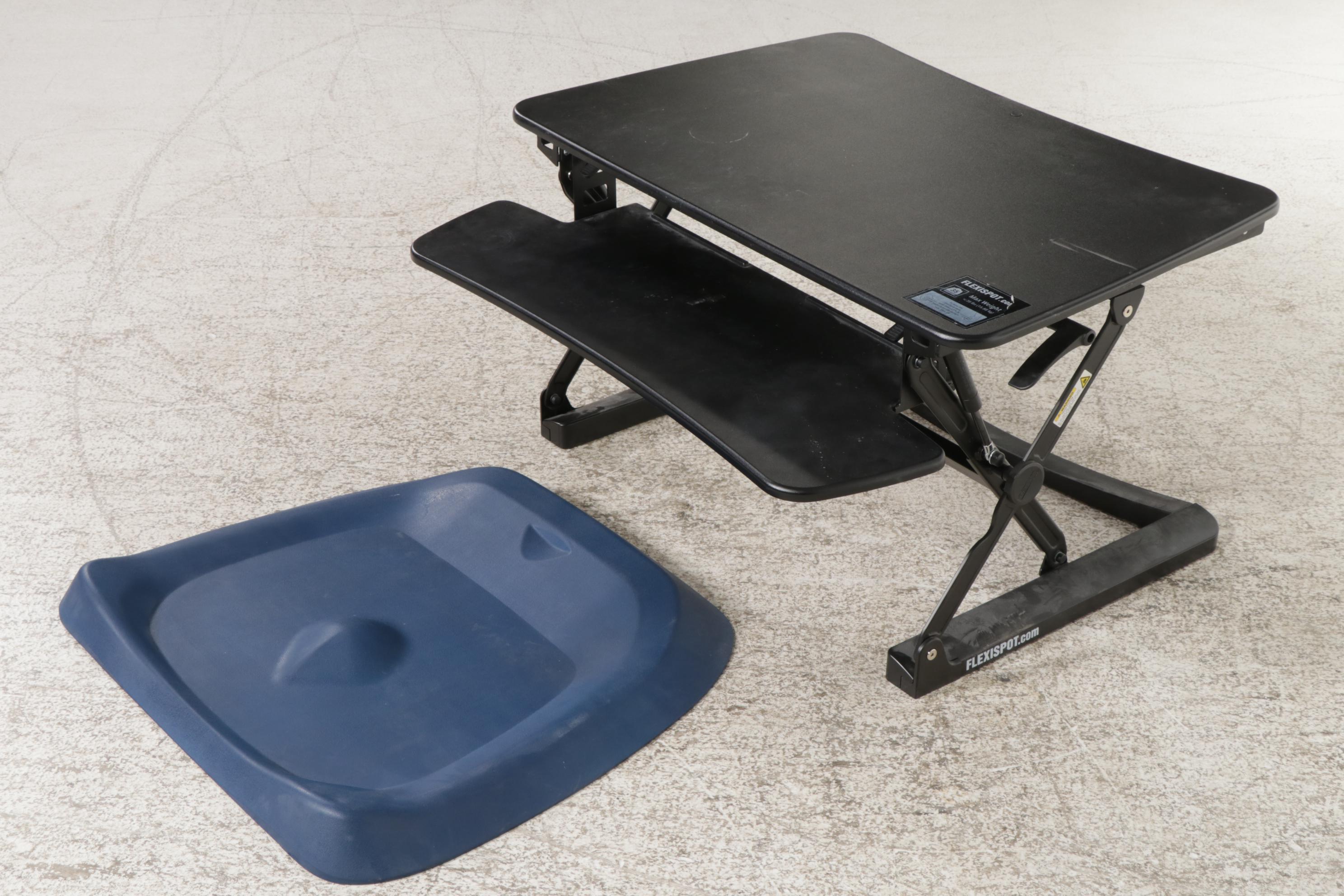 FlexiSpot Standing Desk Converter with Ergodriven Standing Desk Mat